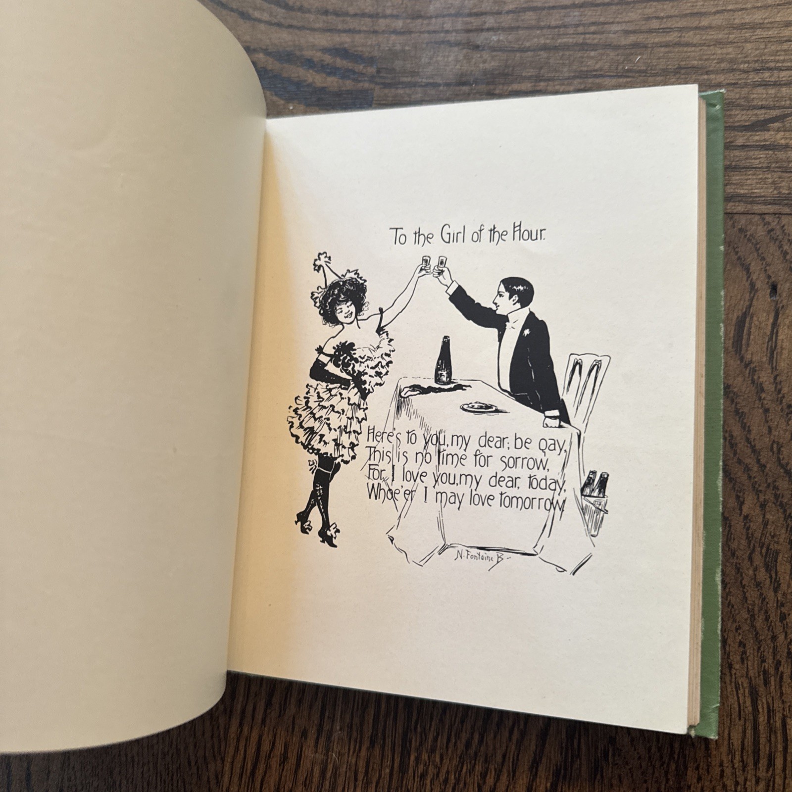 John William Sargent Toasts for the Times in Pictures and Rhymes 1st Ed 1906 HC