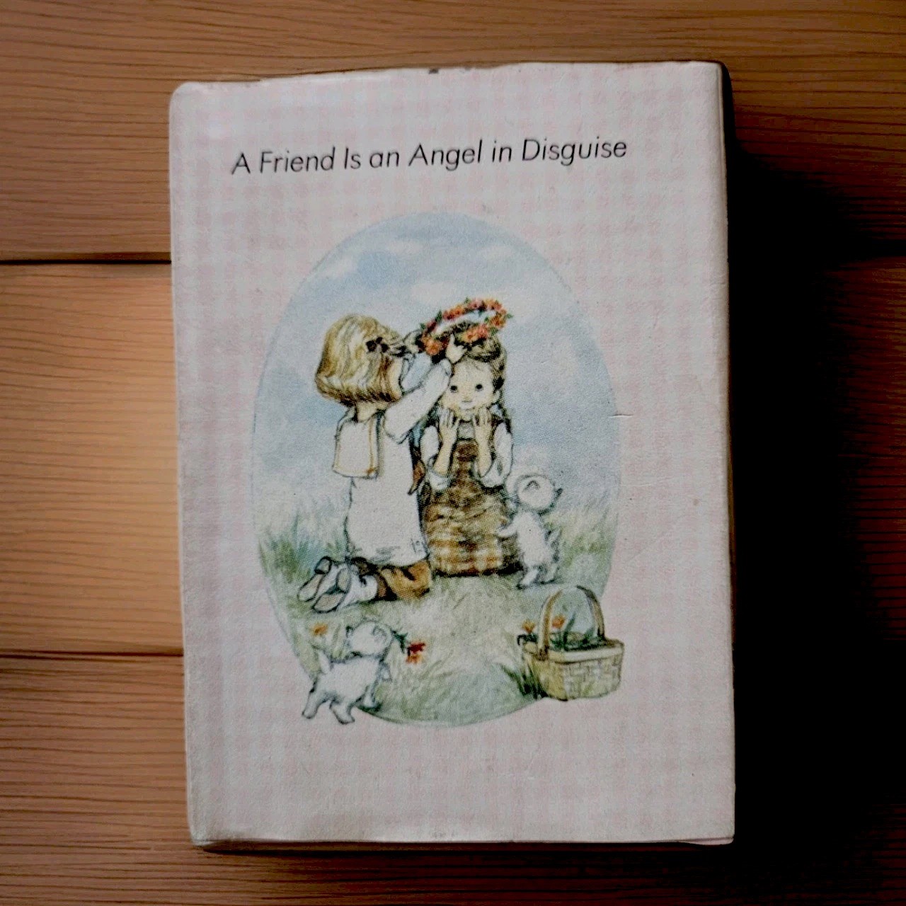 1975. RARE Hallmark Miniature Book : A Friend Is An Angel In Disguise HC/DJ Vtg