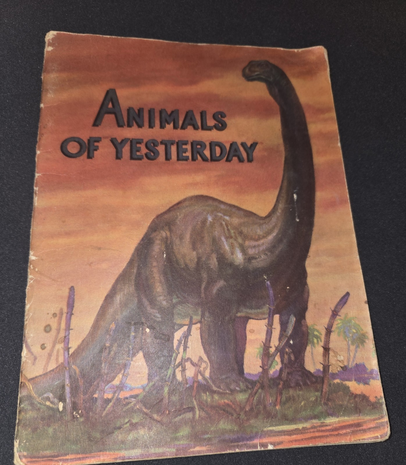 Animals of Yesterdays Dinosaurs 1953 Softcover Book by Row Peterson & Co