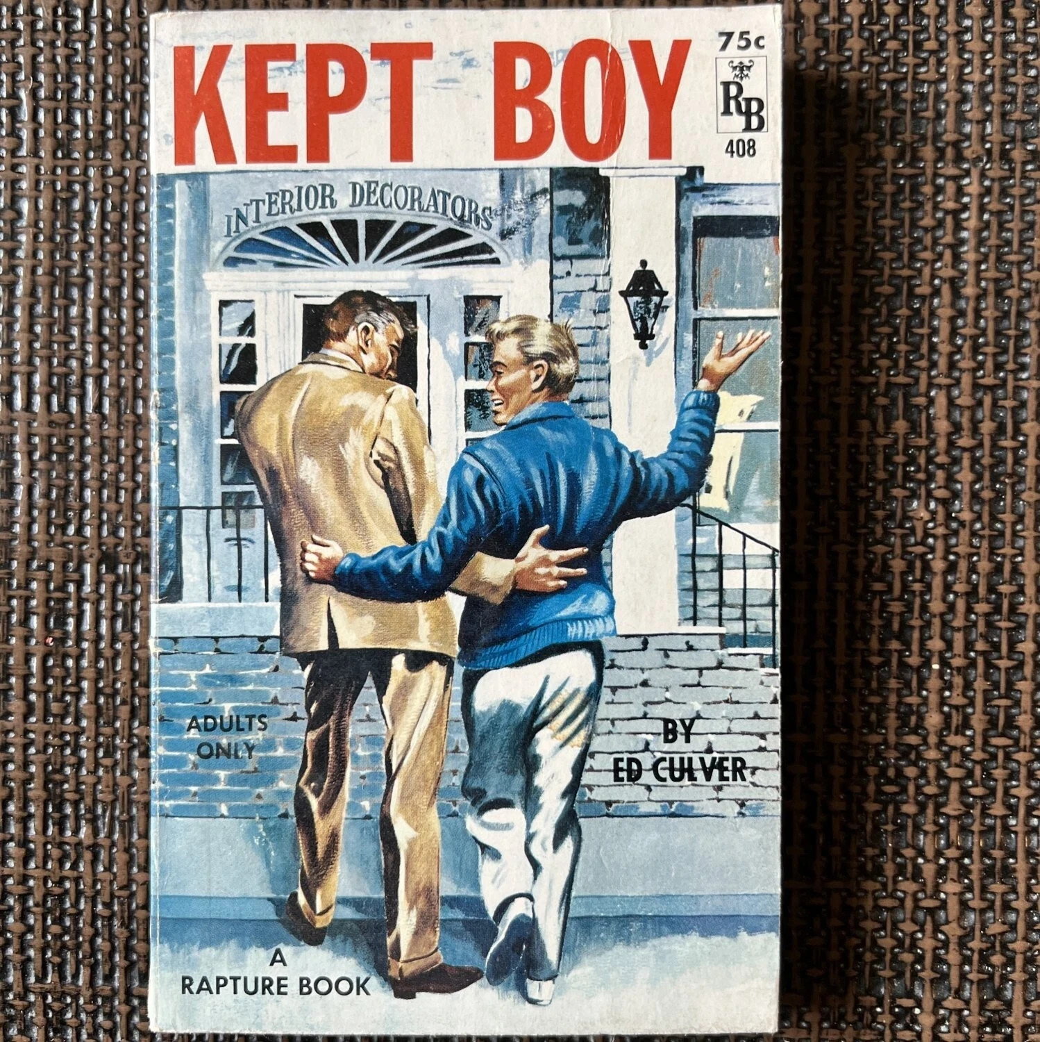 unread: KEPT BOY (1964) Gay Pulp Male Prostitution Ed Culver Rare Vintage PB