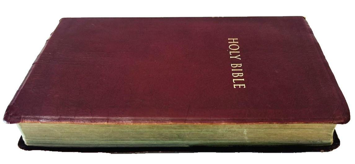 Holy Bible King James Version Reference Bible Zondervan Red Letter Leather 1994