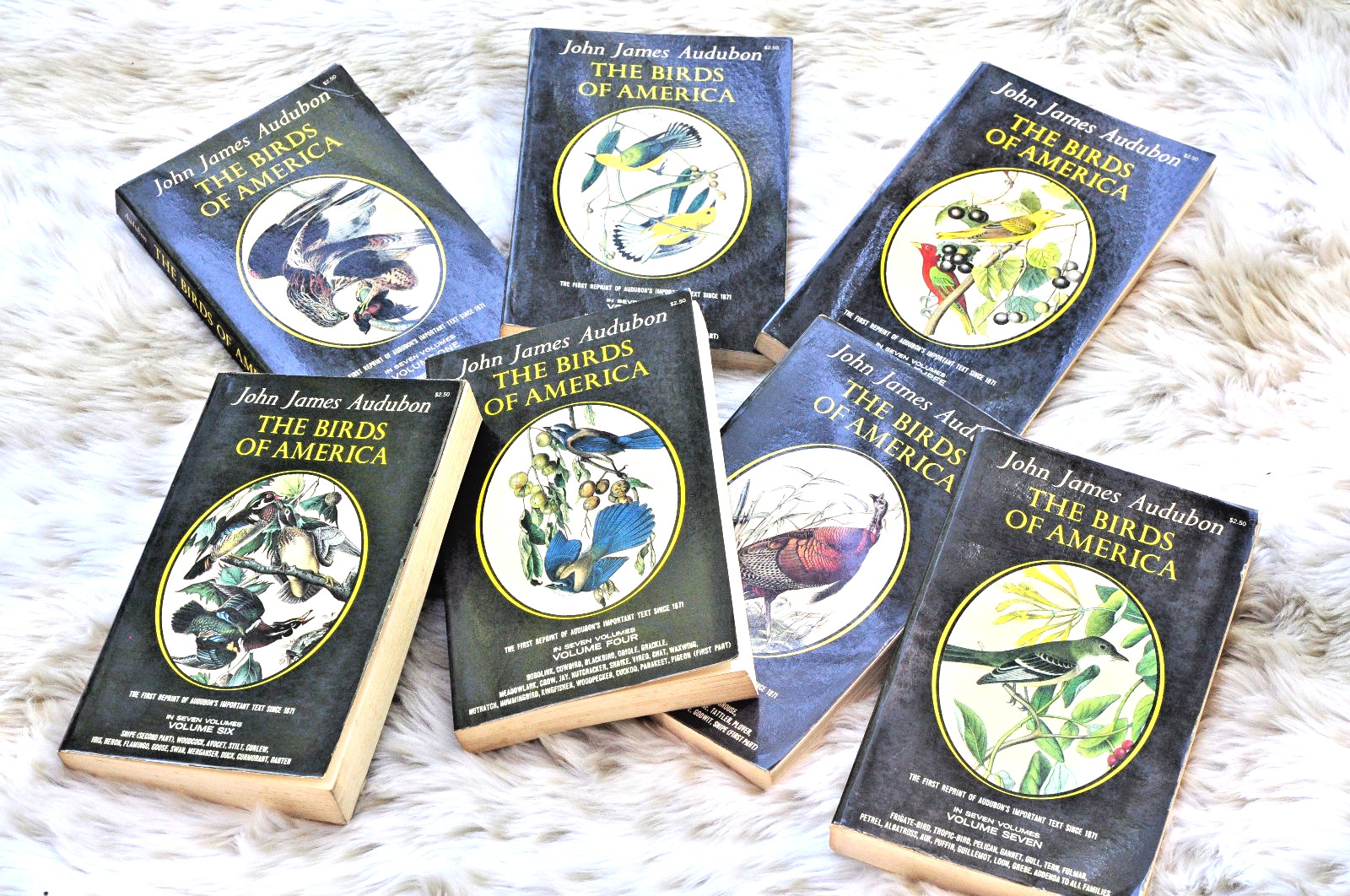 John James Audubon The Birds of America First Reprint 7 Volumes Paperback Dover