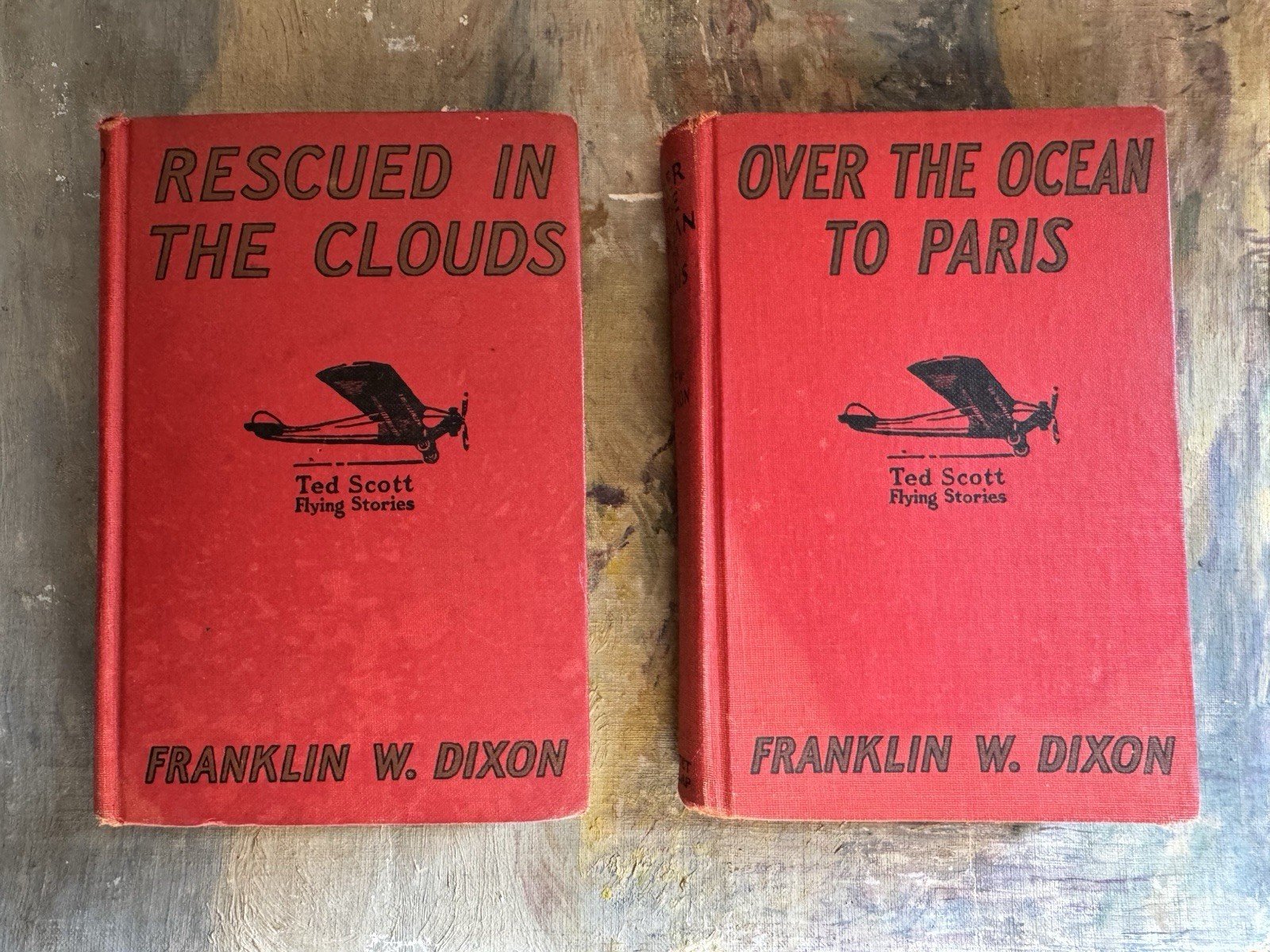 Vintage 1927 Aviation Adventure Books X2 Ted Scott Flying Stories