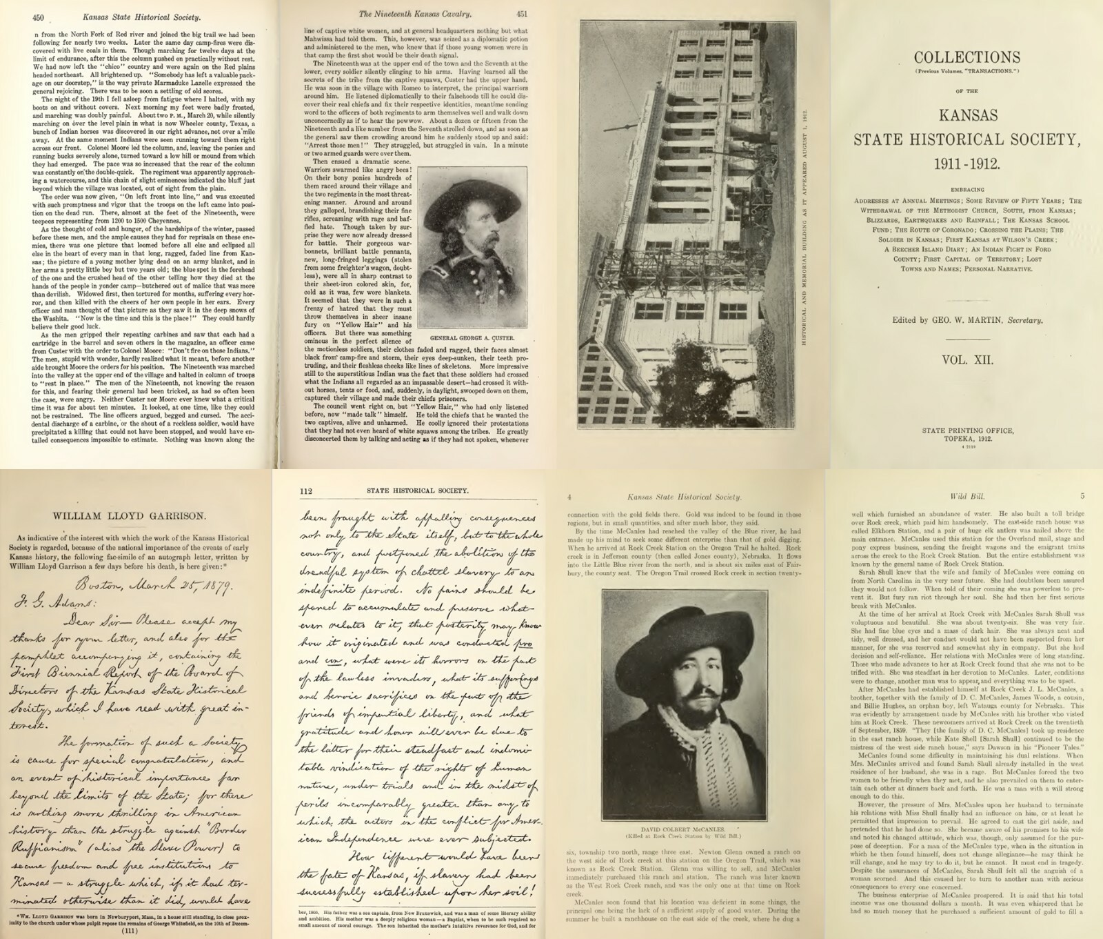 17 Kansas State Historical Society Collection Volumes (1875-1928) on DVD