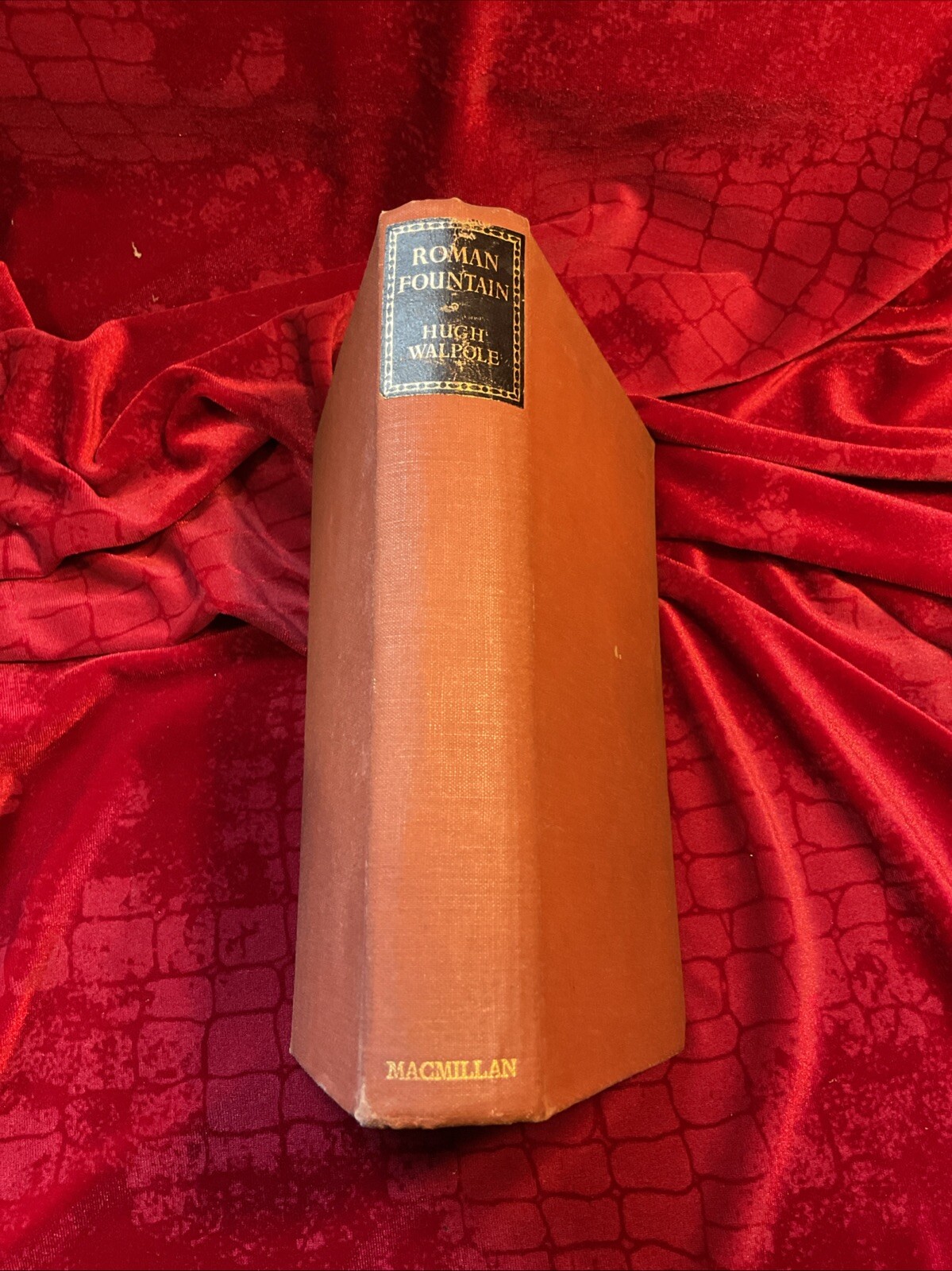 Roman Fountain; by Hugh Walpole, 1940, 1st Edition, Macmillan Vintage H/B
