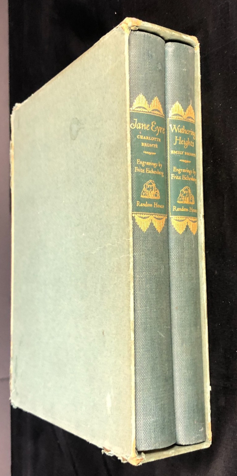 Jane Eyre & Wuthering Heights Box Set Charlotte & Emily Bronte 1943 Random House