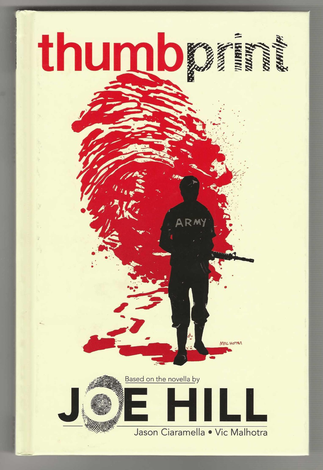 Joe Hill. Jason Ciaramella THUMBPRINT First edition Graphic Novel & Novella Fine