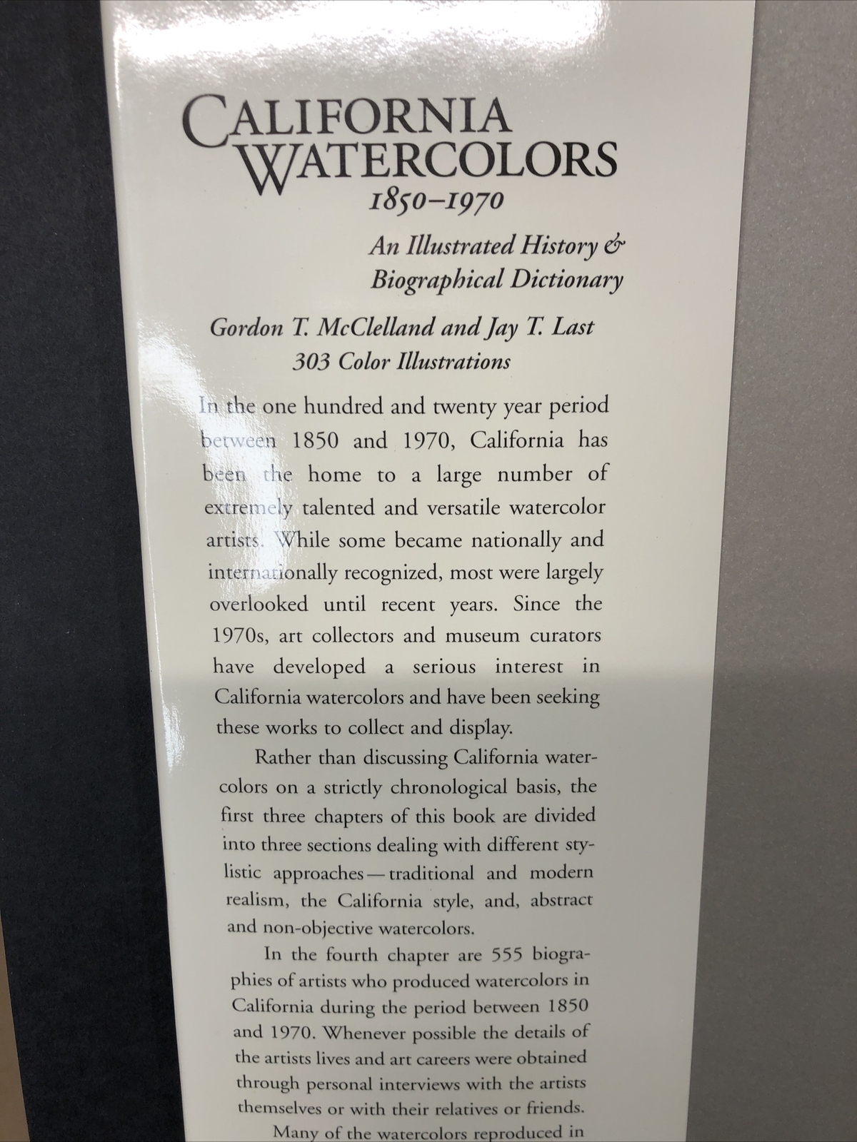 Signed by the Author – California Watercolors 1850-1970 – McClelland & Last 2002