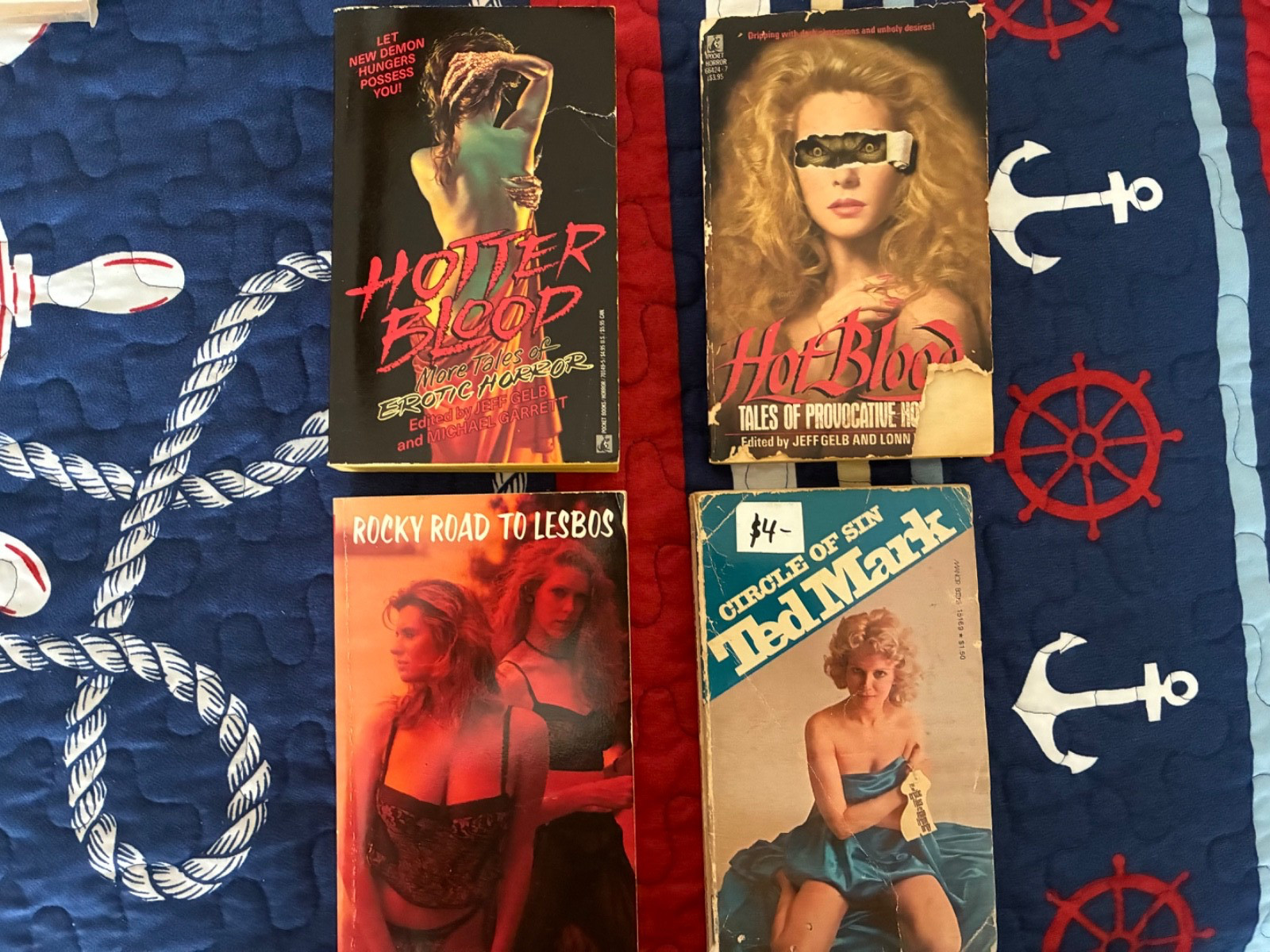 Vintage Lesbian erotica sleaze and Horror Lot of four sleaze