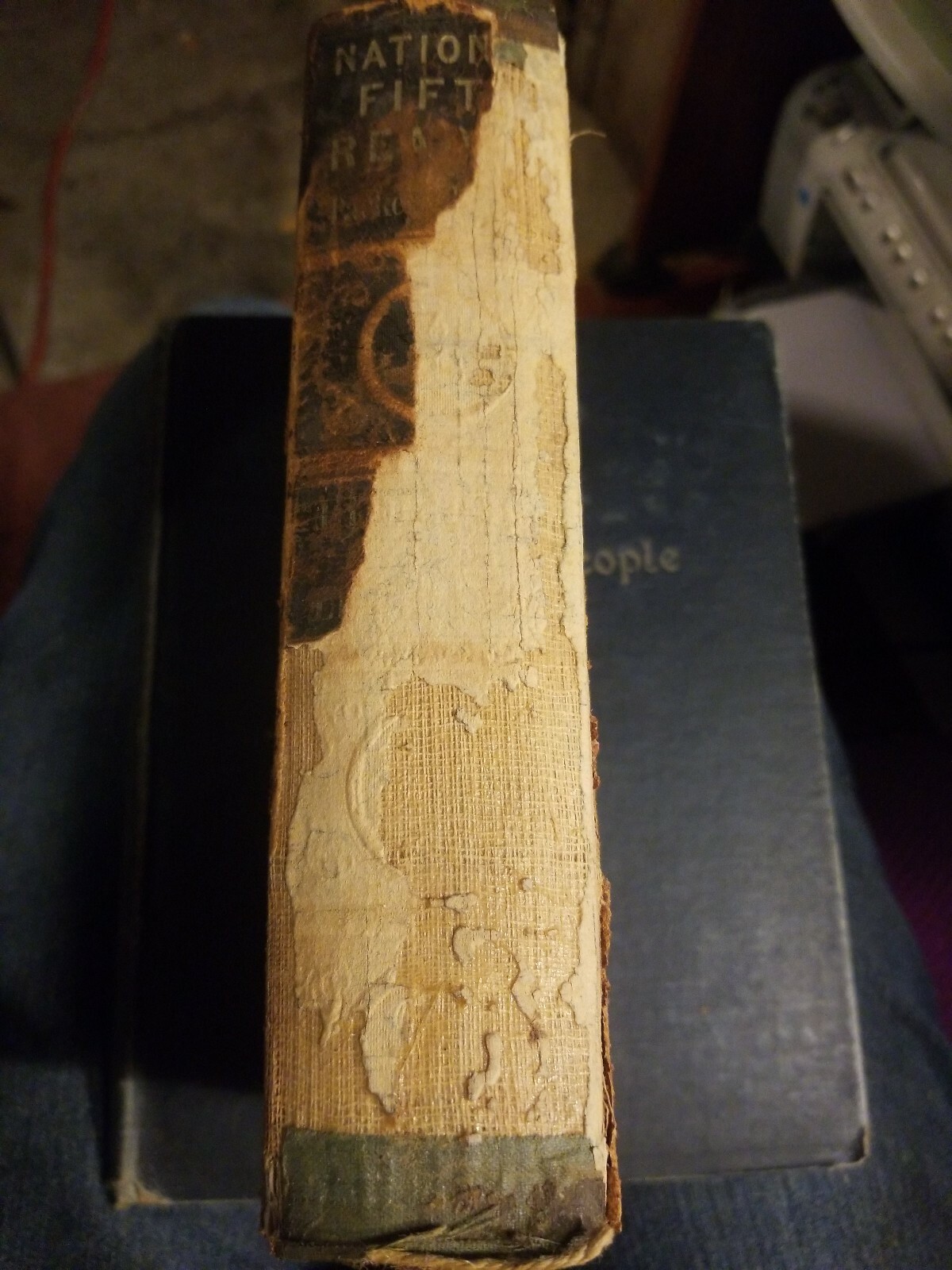 Antique 1863 A. S. Barnes & Burr Hardcover The National Fifth Reader