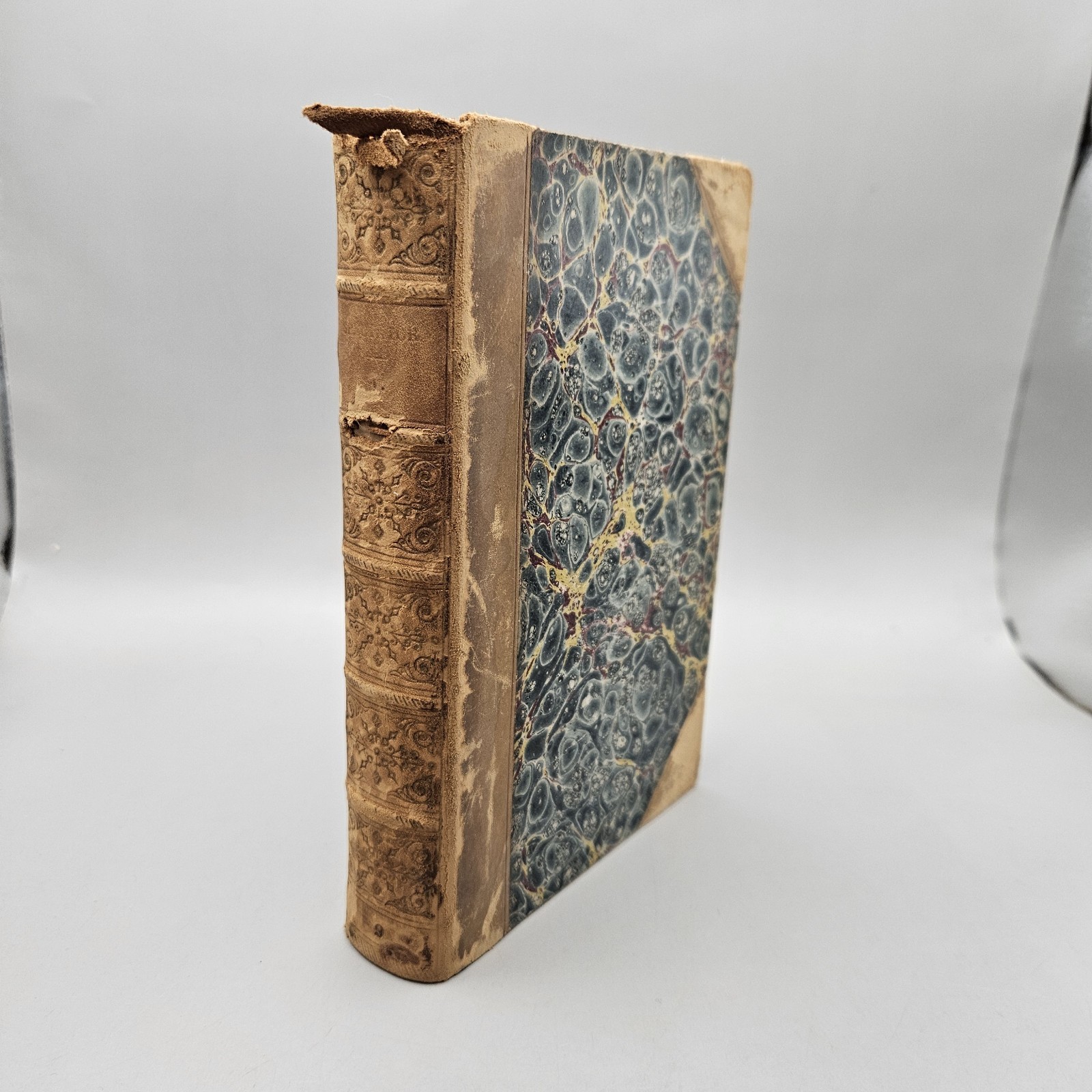 The British Essayist Volume IX 1855 Marbled Boards w/ Leather Spine
