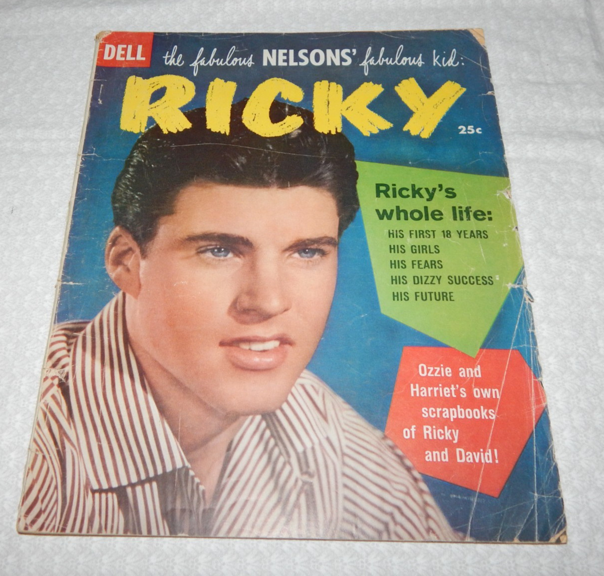 DELL Fan Magazine~ RICKY Nelson ~ 1958 ~ „Ricky’s Whole Life-His First 18 Years“
