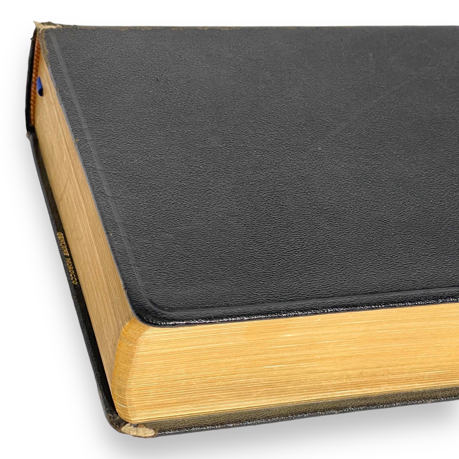 The System Bible Study Enlarged Edition KJV 1968 Morocco Leather w/RARE Insert