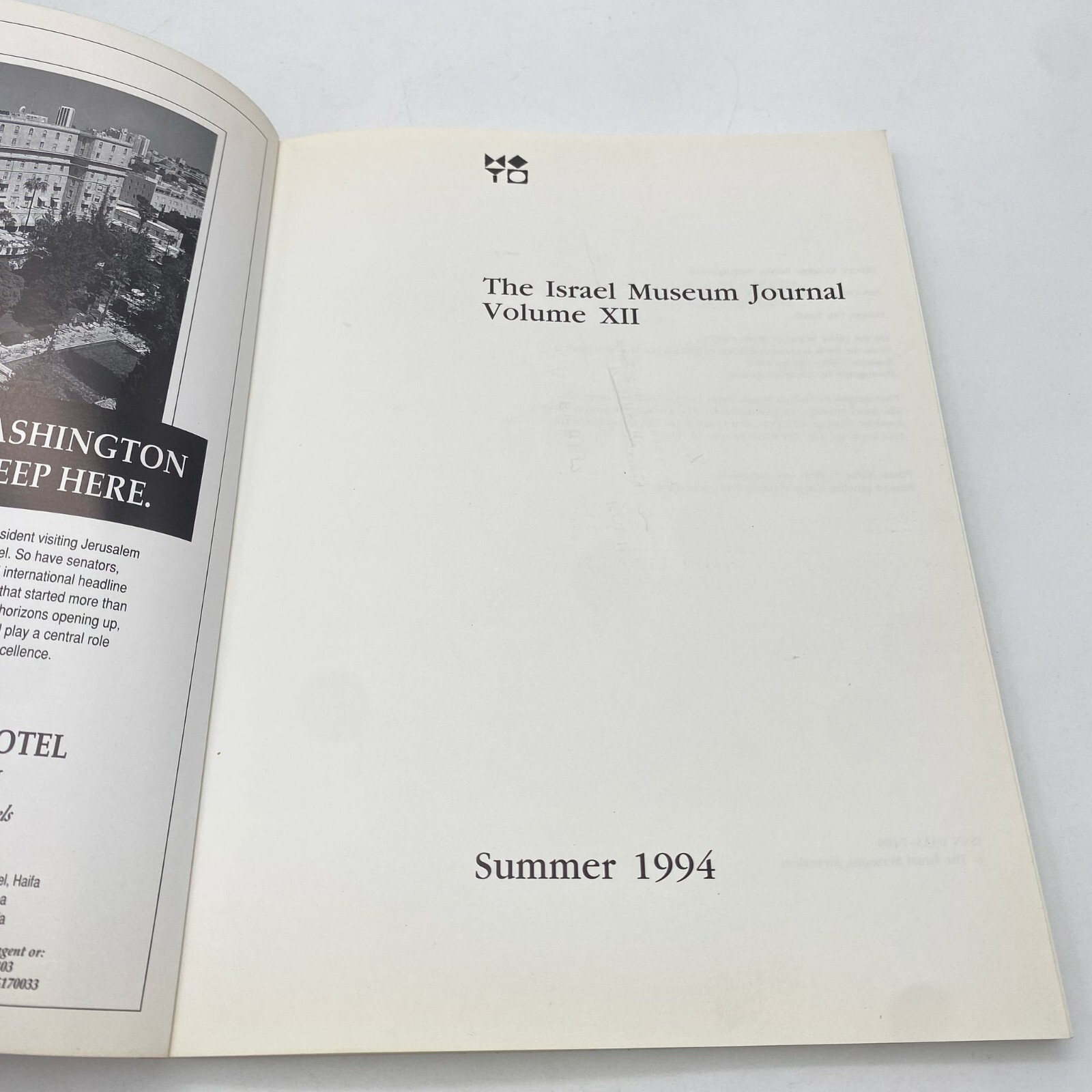 The Israel Museum Journal vol. 12 – Summer 1994