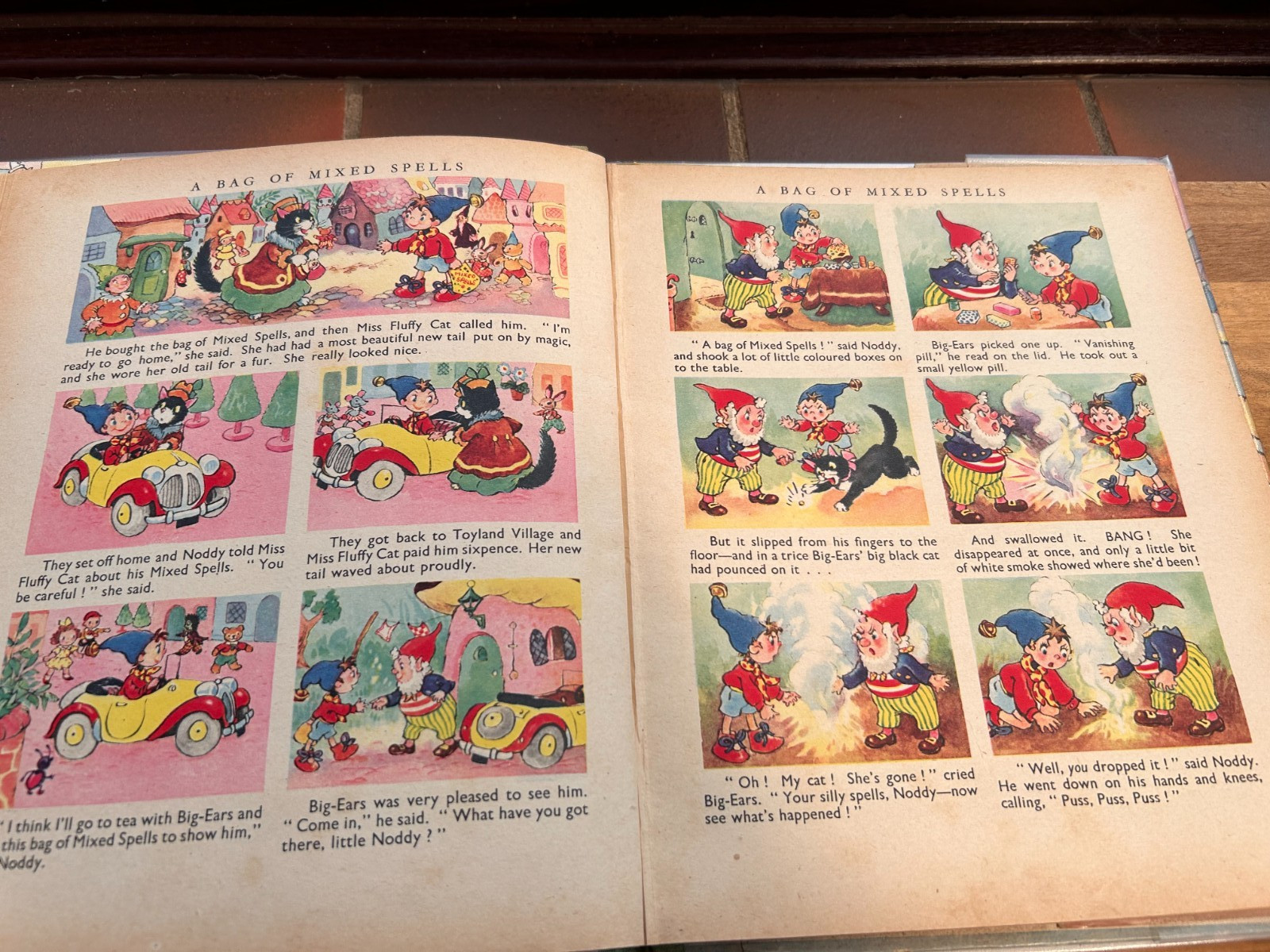 Enid Blyton’s New Big Noddy Book Hardback Sampson Low Vintage Children’s Book