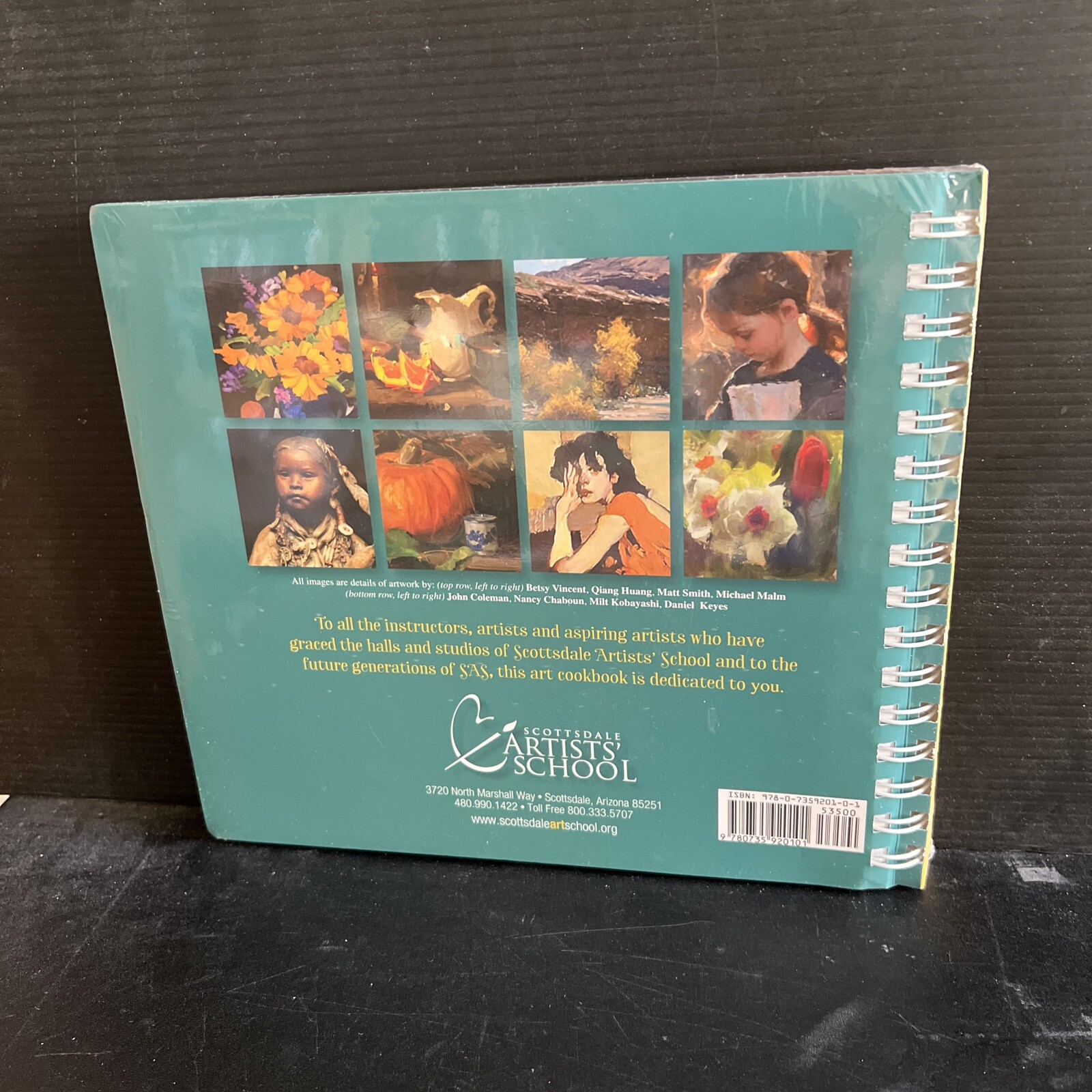 Factory Sealed Unopened Palettes & Plates Scottsdale Artist’s School Cookbook SB