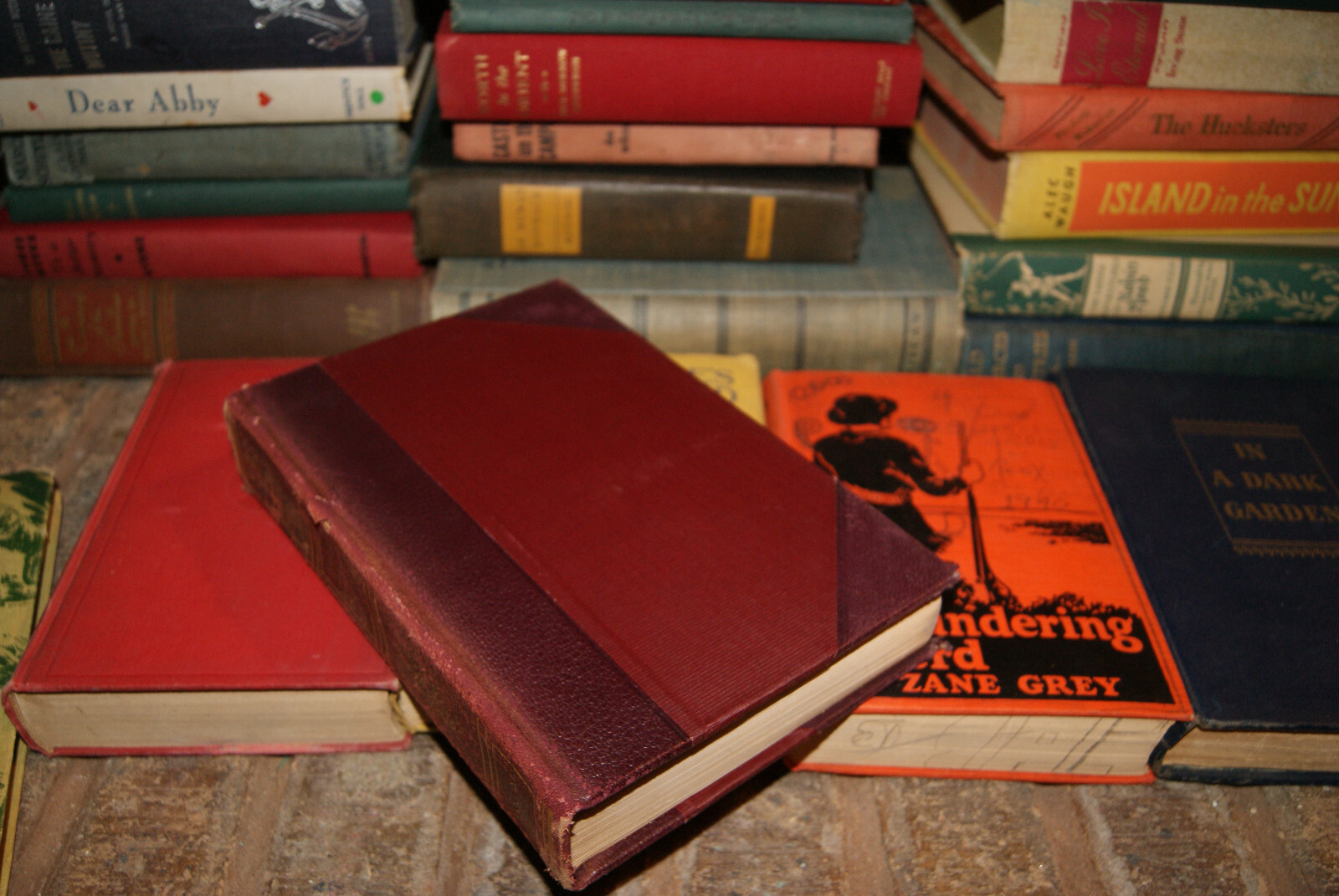 Lot of 10 Vintage Antique Hardcover Books Random Mixed Color Rare Old Decor