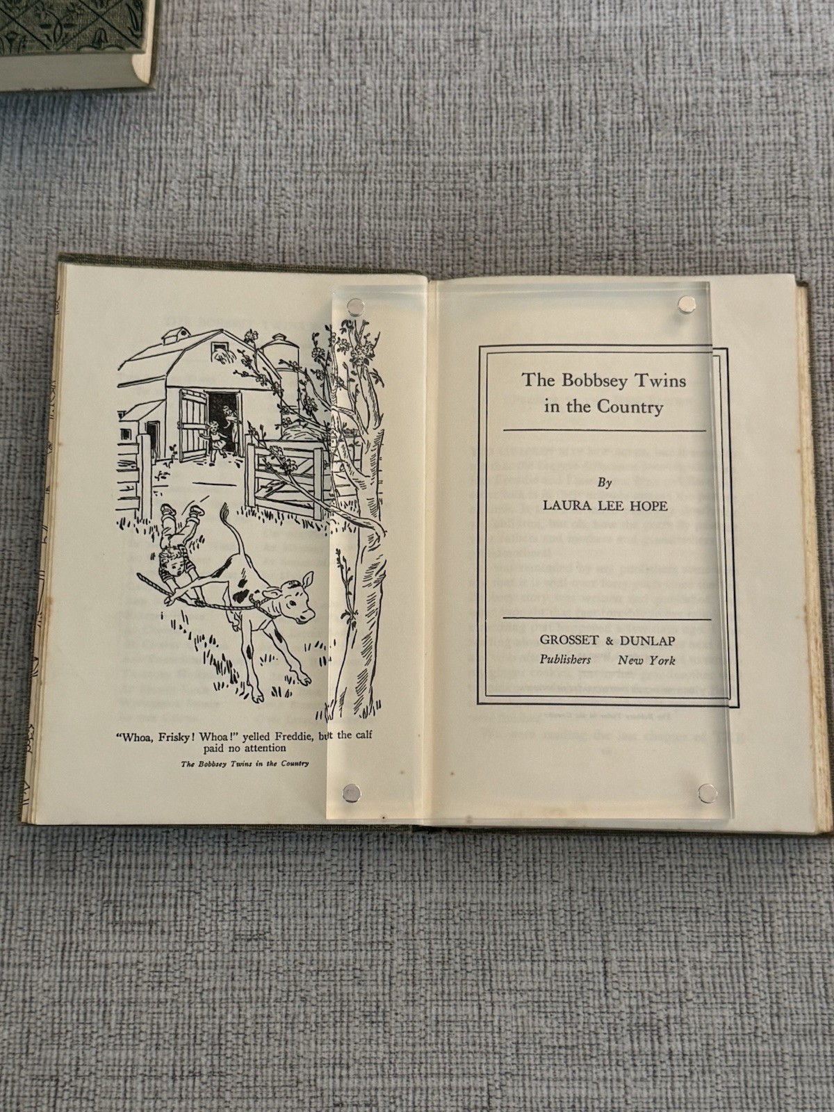Vintage Bobbsey Twins Hardcover Book Lot of 4 Grosset Dunlap Laura Lee Hope