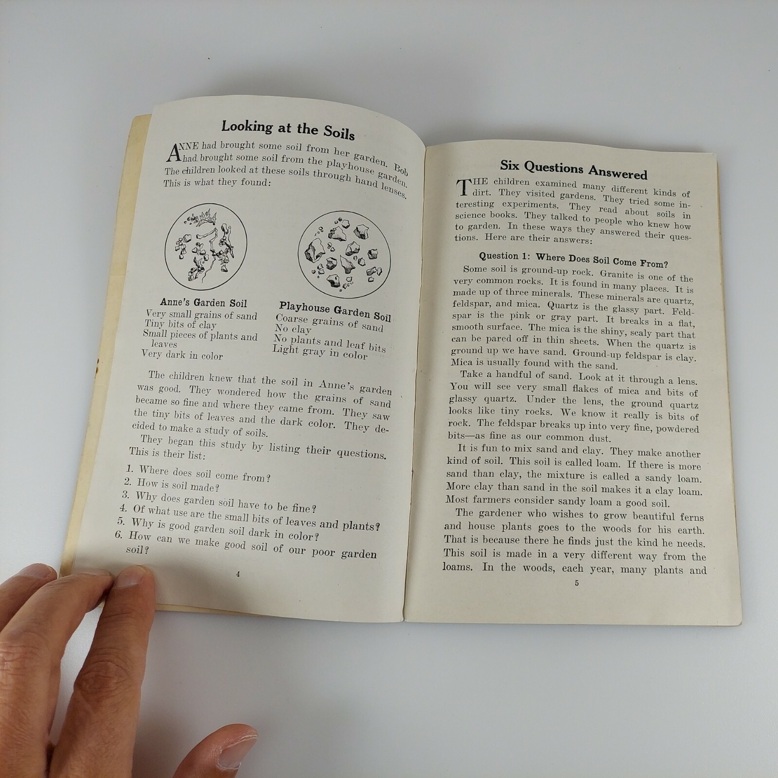 Soil Its Sources and Uses, Anna M. Greeve Unit Study Book No. 454, 1942