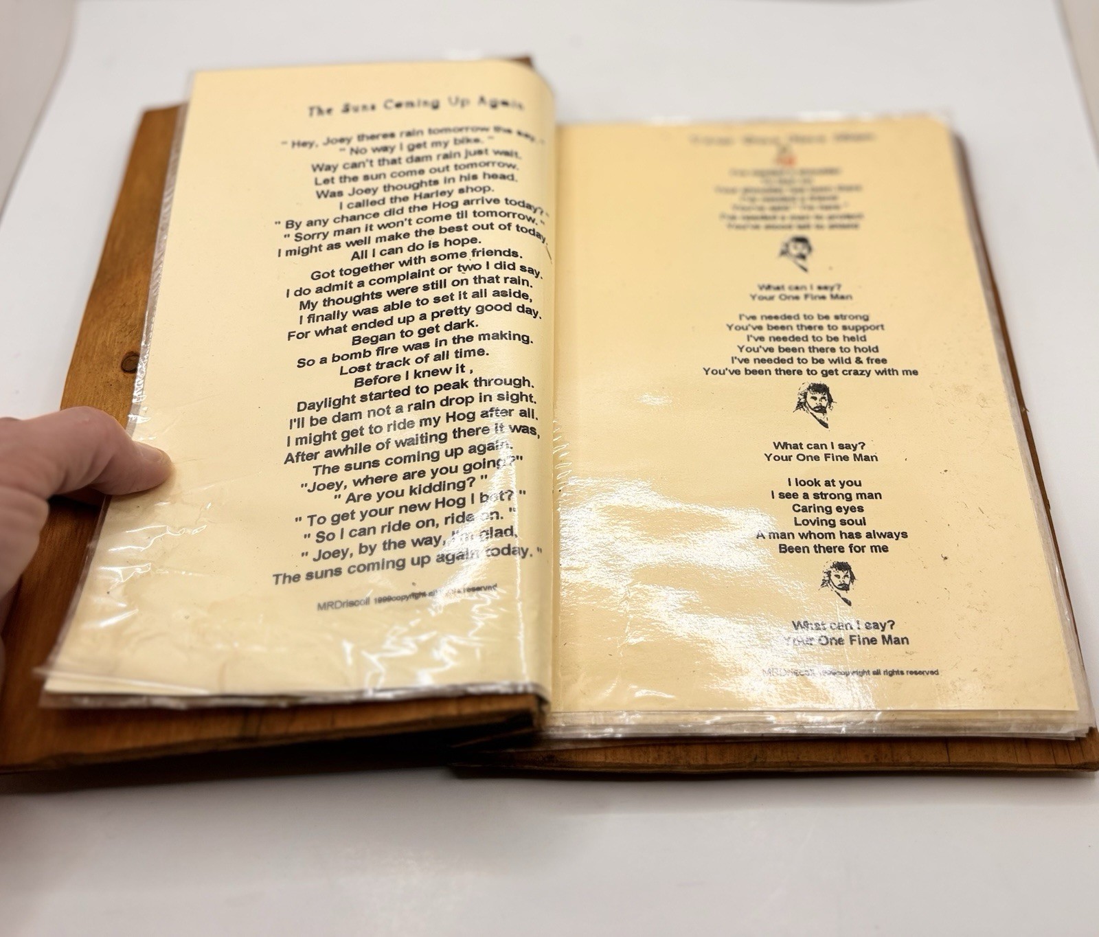 Original Illustrated Manuscript Motorcycle Bikers Collection