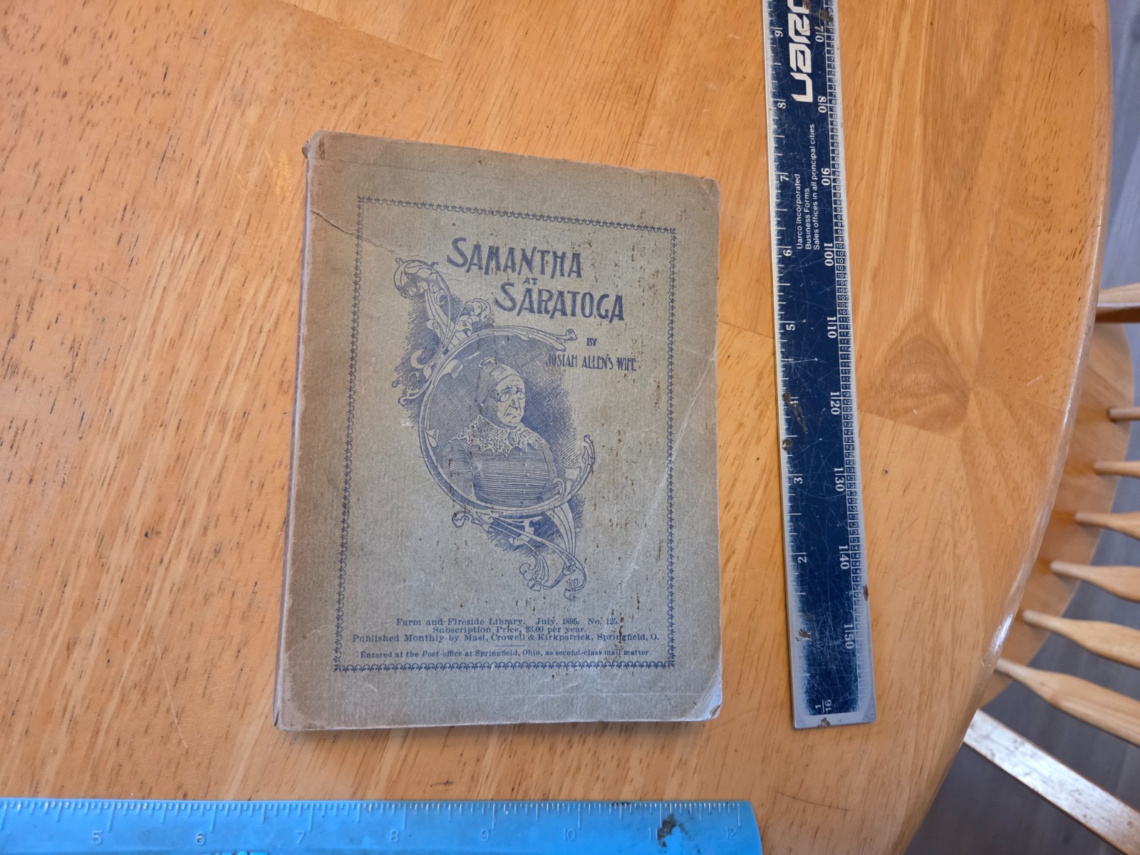 Samantha at Saratoga by Josiah Allen’s Wife – 1895 Farm and Fireside Library Pap