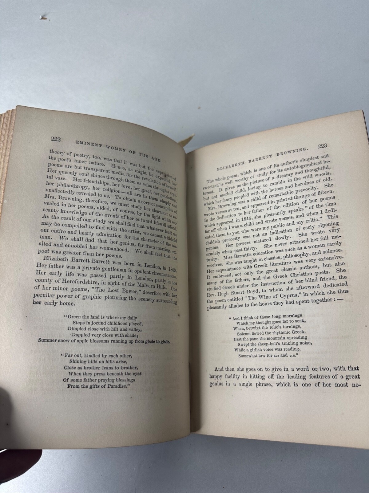 VTG Eminent Women of the Age 1868 Antique First Edition Book Illustrated Leather
