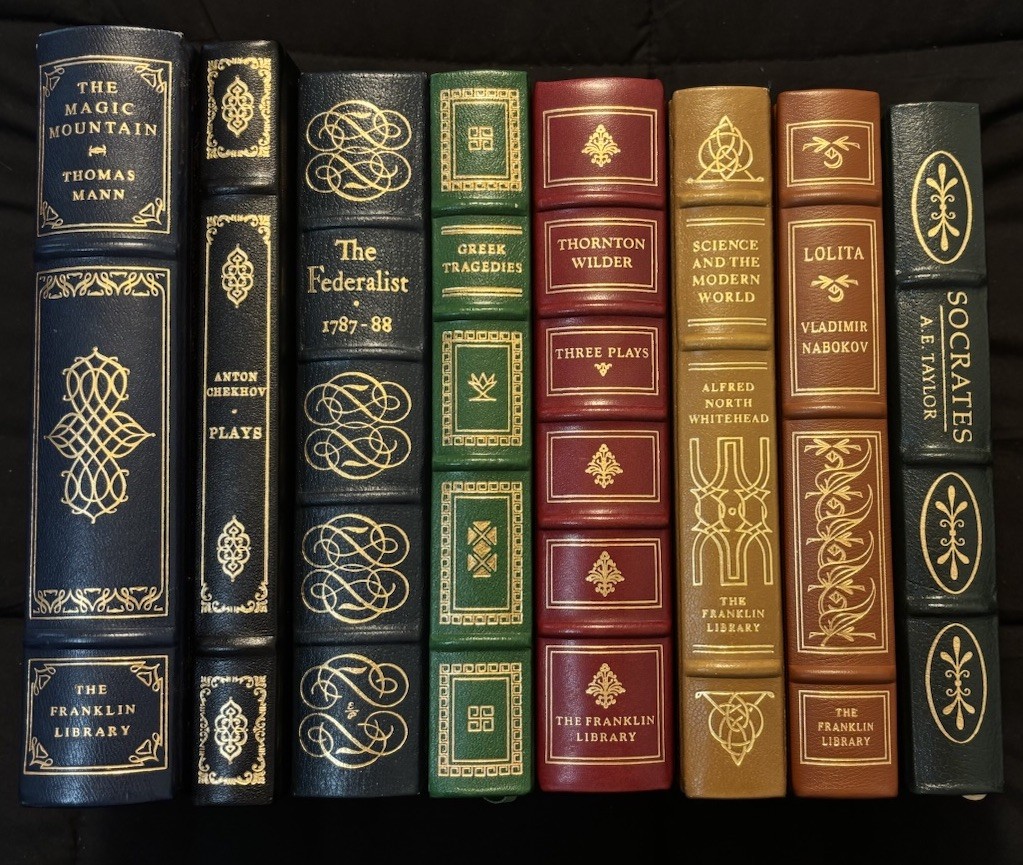Franklin Library & Easton Press Leather Bound Classics Lot of 8 Gilt Edge Books