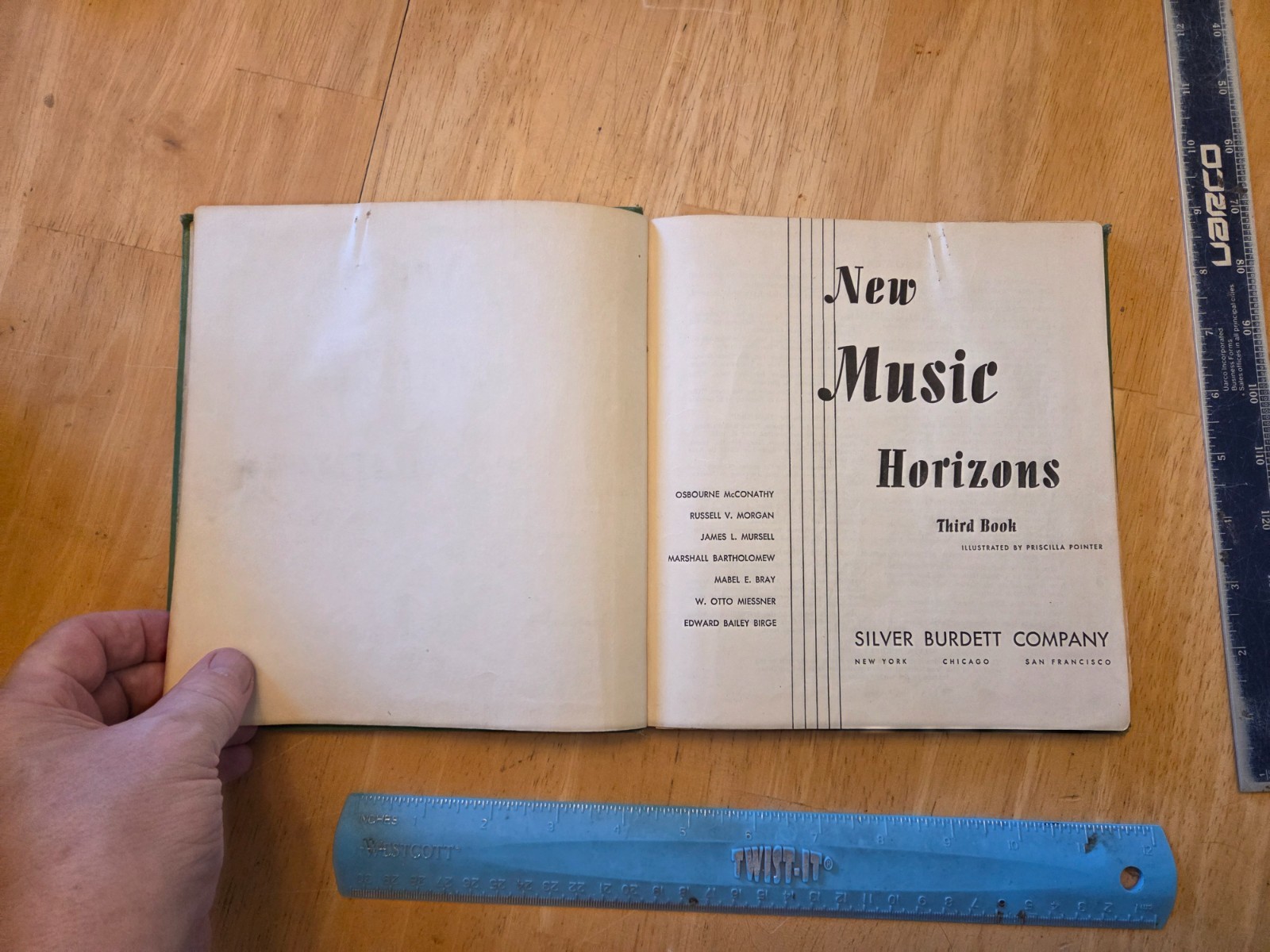 New Music Horizons – Third Book by Priscilla Pointer – 1944 Silver Burdett Hard
