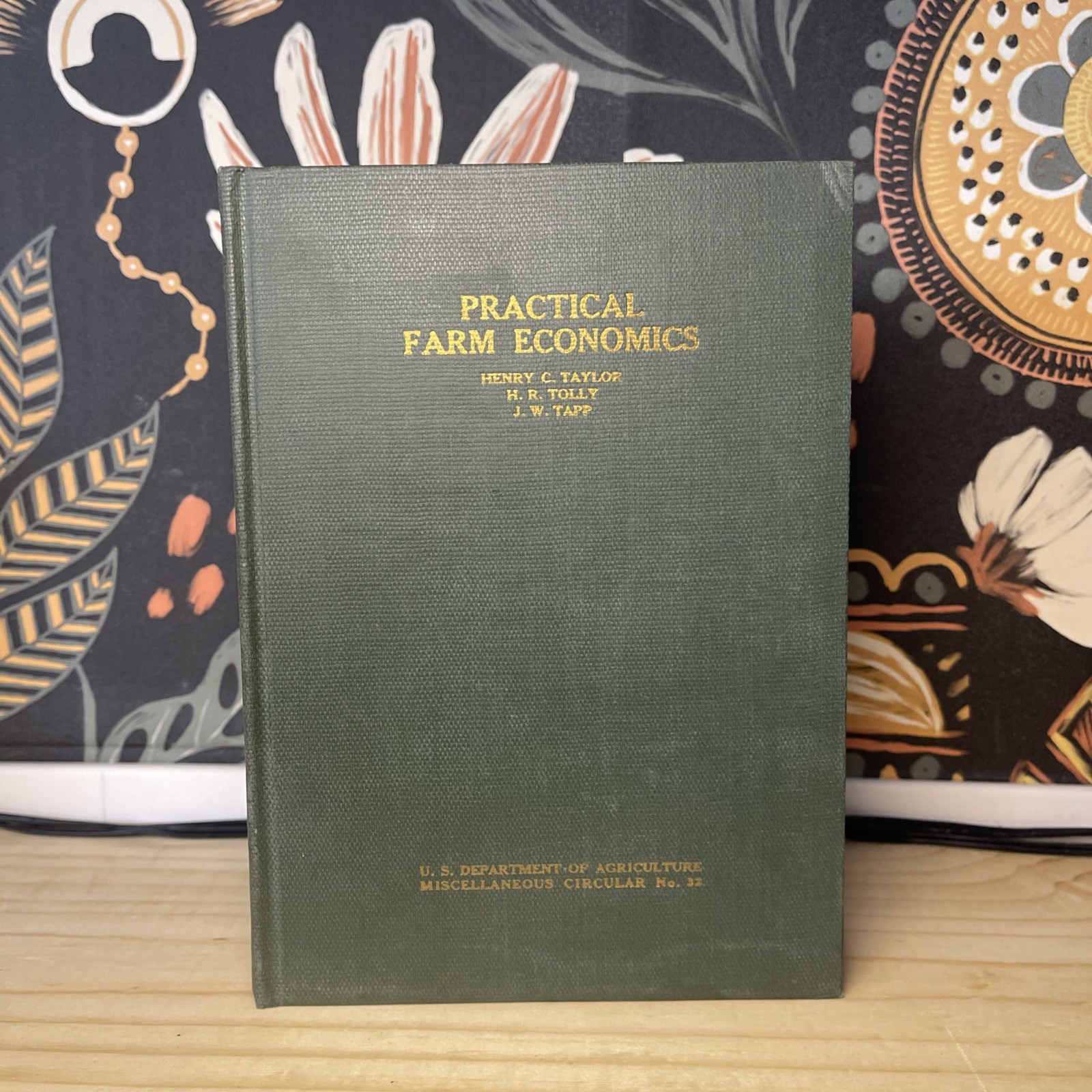 1924 Antique Practical Farm Economics Taylor USDA Misc Circular No. 32 Hardcover