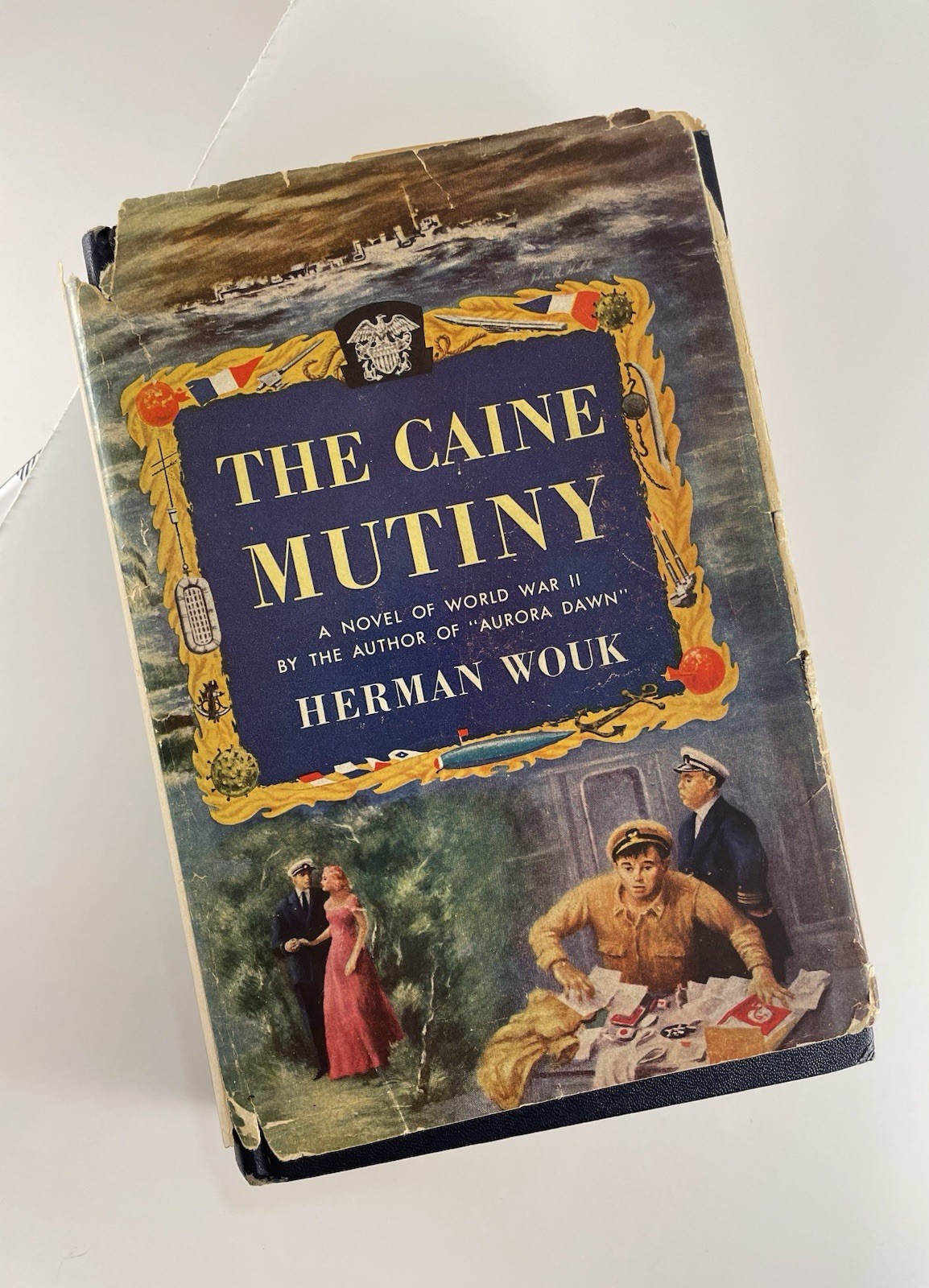 The Caine Mutiny Herman Wouk 1951 Book Club Edition Hardcover w Dust Jacket