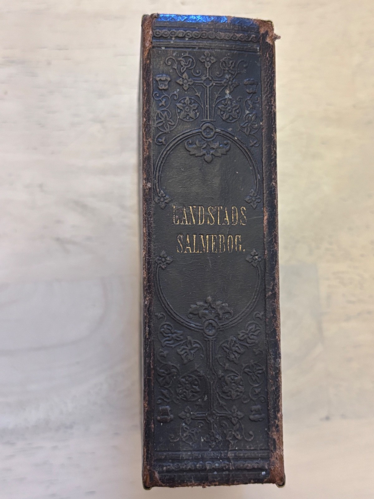 Antique 1887 Norwegian Danish Lutheran Landstads Salmebog Hymnal Brass Clasp