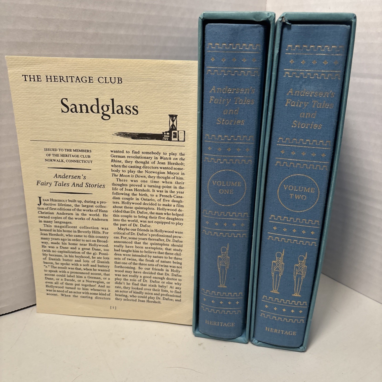 1977 – Andersen’s Fairy Tales – Volume 1 and 2 – Heritage Press Slipcase DA4