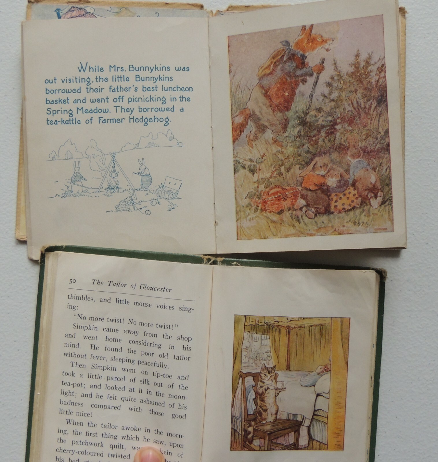 Tailor Gloucester Beatrix Potter 1931 Bunnykins Busy Day 1926 Allan Wright Lot 2