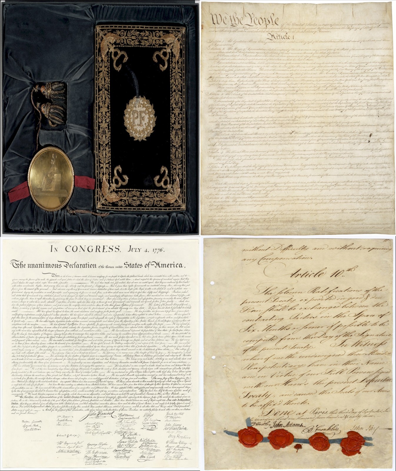 America Founding & Milestone Documents – 76 High Resolution Documents on USB
