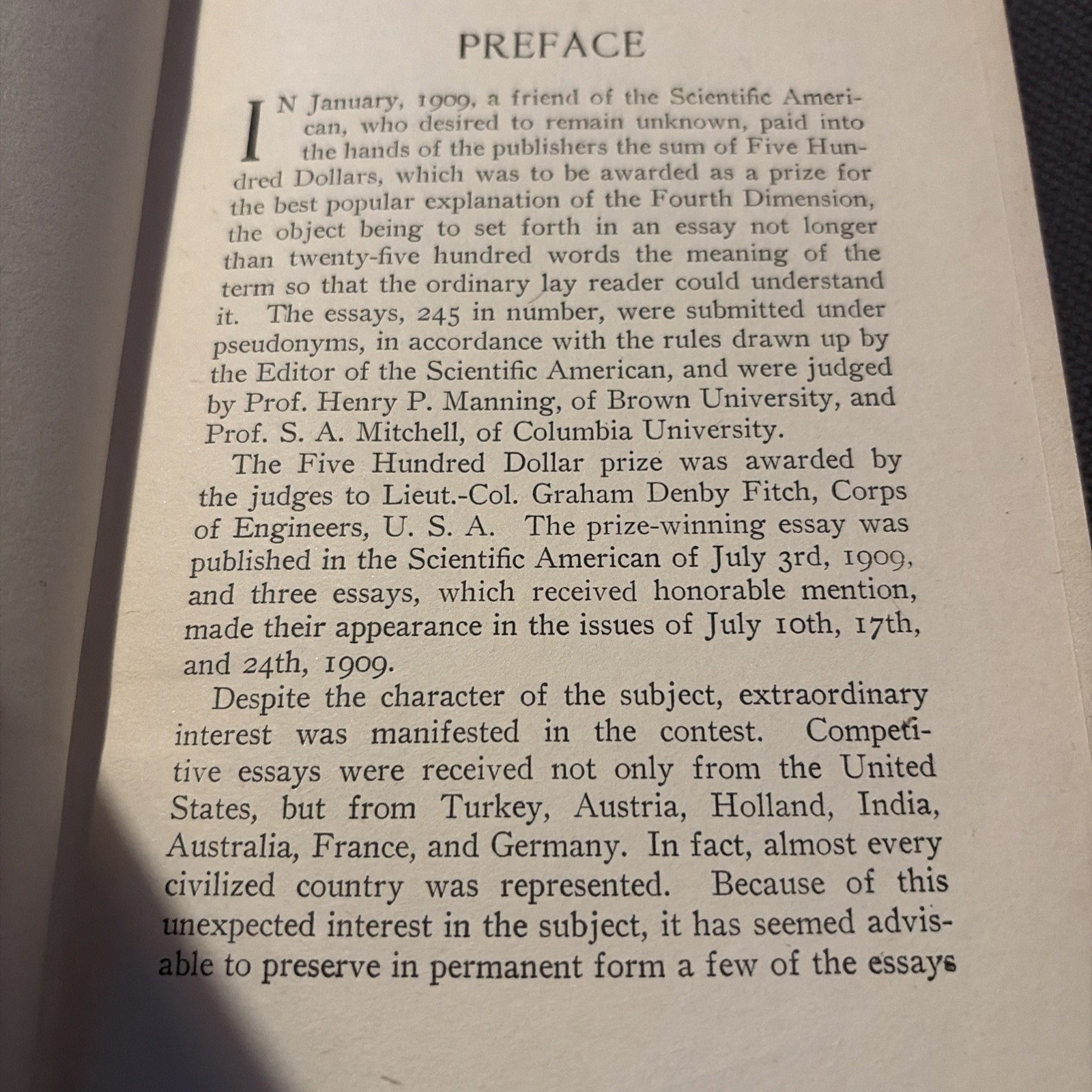 THE FOURTH DIMENSION SIMPLY EXPLAINED HENRY P. MANNING RARE HARDBACK 1921 BOOK