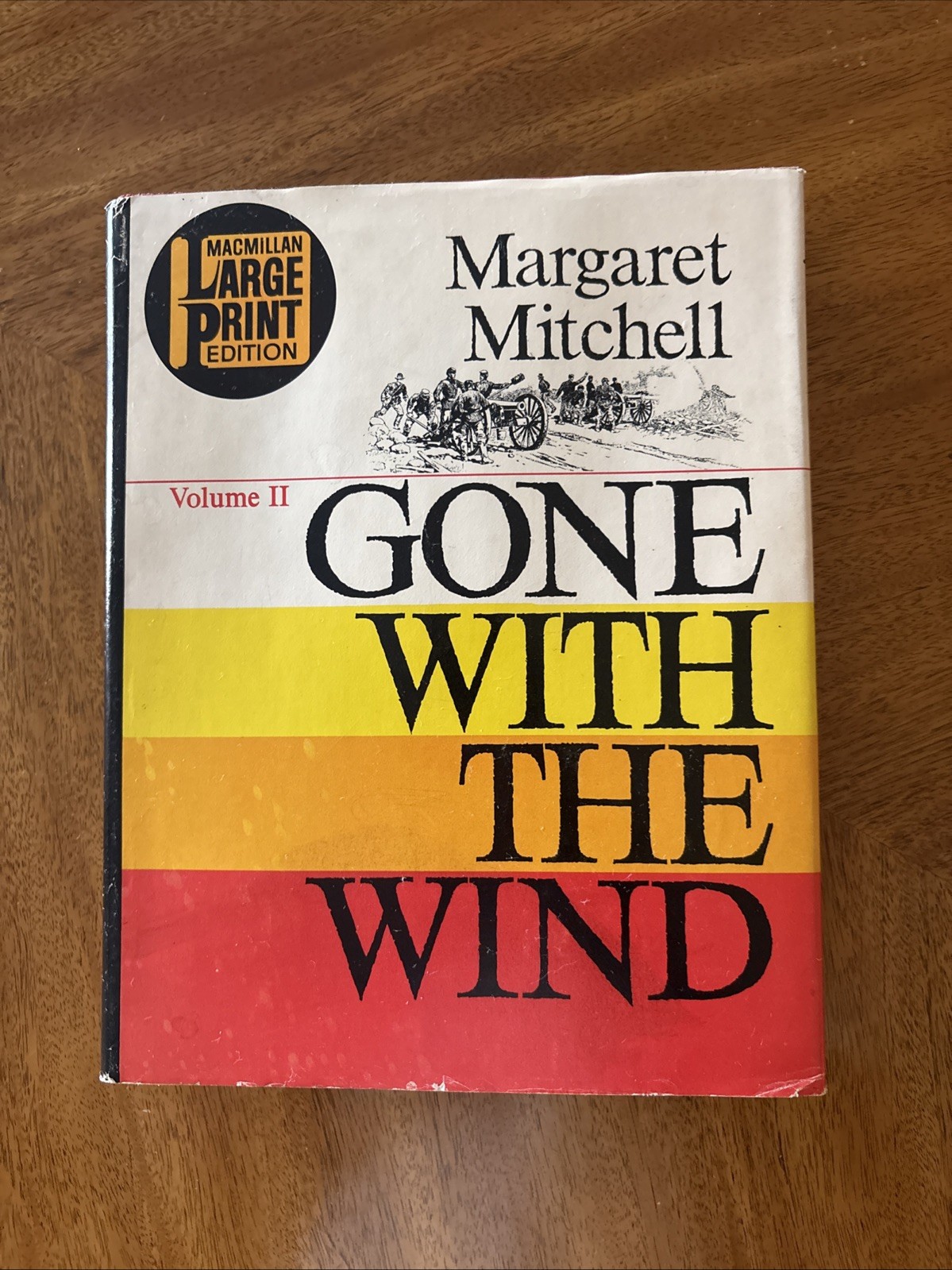 Vintage Gone With The Wind Macmillan Large Print Edition Volume II Hardcover