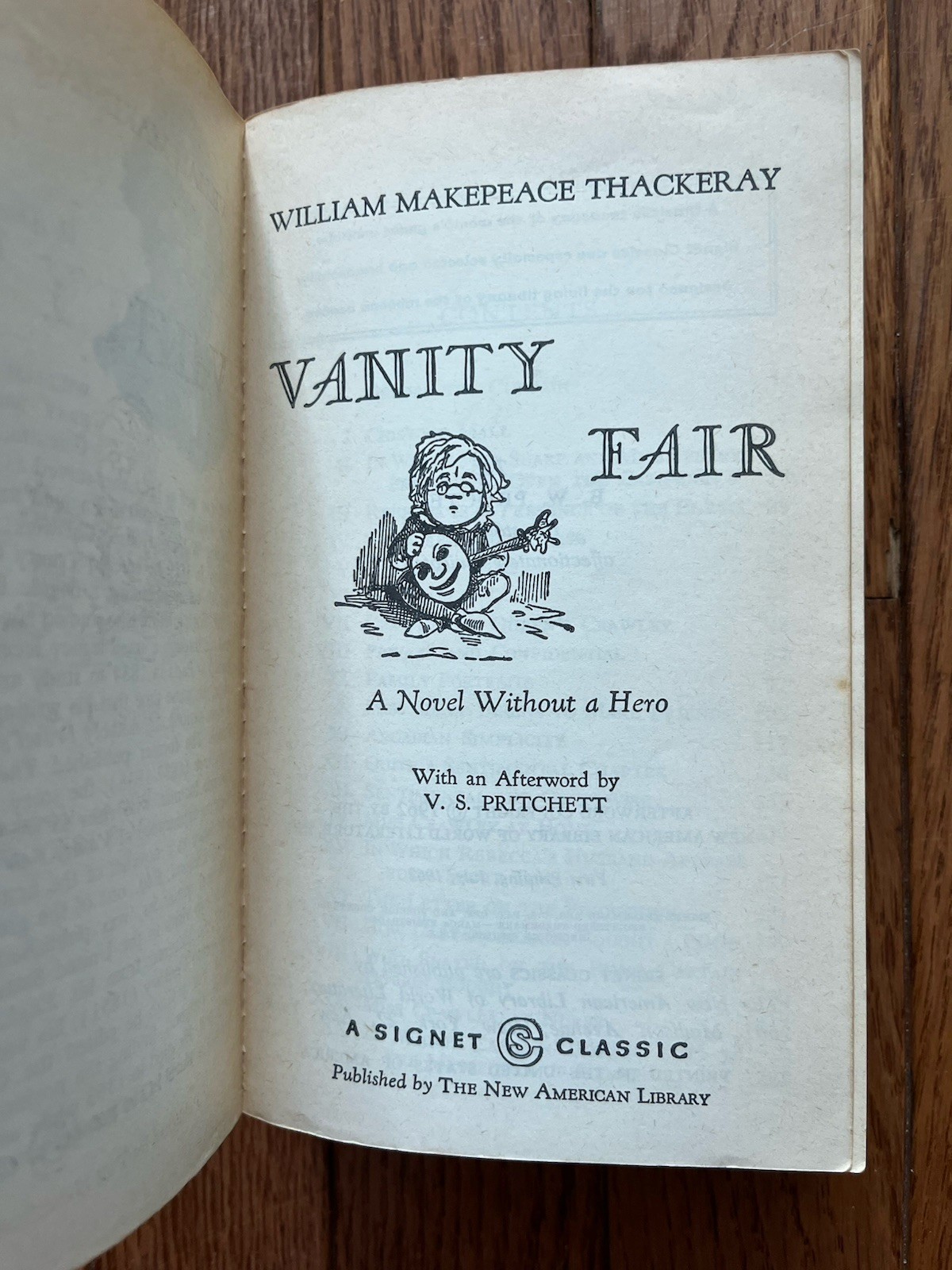 William Makepeace Thackeray VANITY FAIR Signet Classics 1962 First Printing