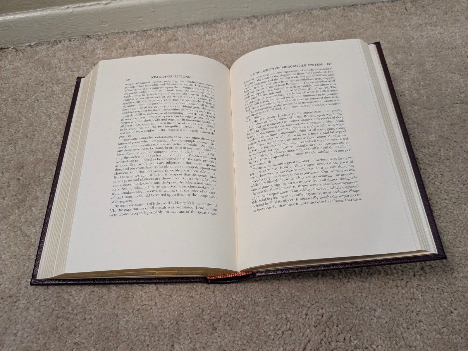The Wealth of Nations by Adam Smith – Easton Press Collector’s Edition Leather