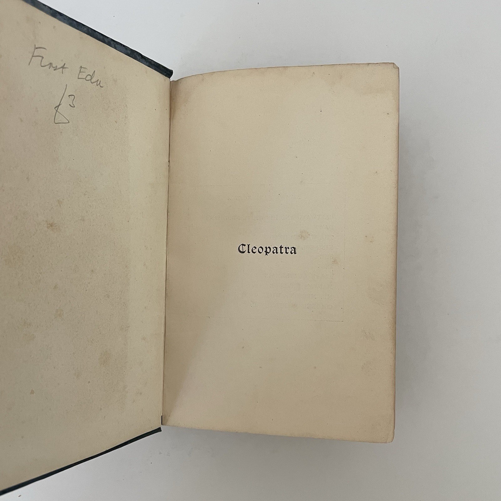 CLEOPATRA by H. Rider Haggard 1889 UK 1st Ed Hardcover Longmans Green & Co.