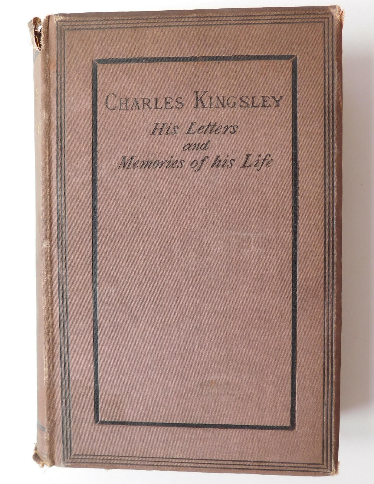 Charles Kingsley His Letters and Memories of his Life Vol 1 1870s book biography