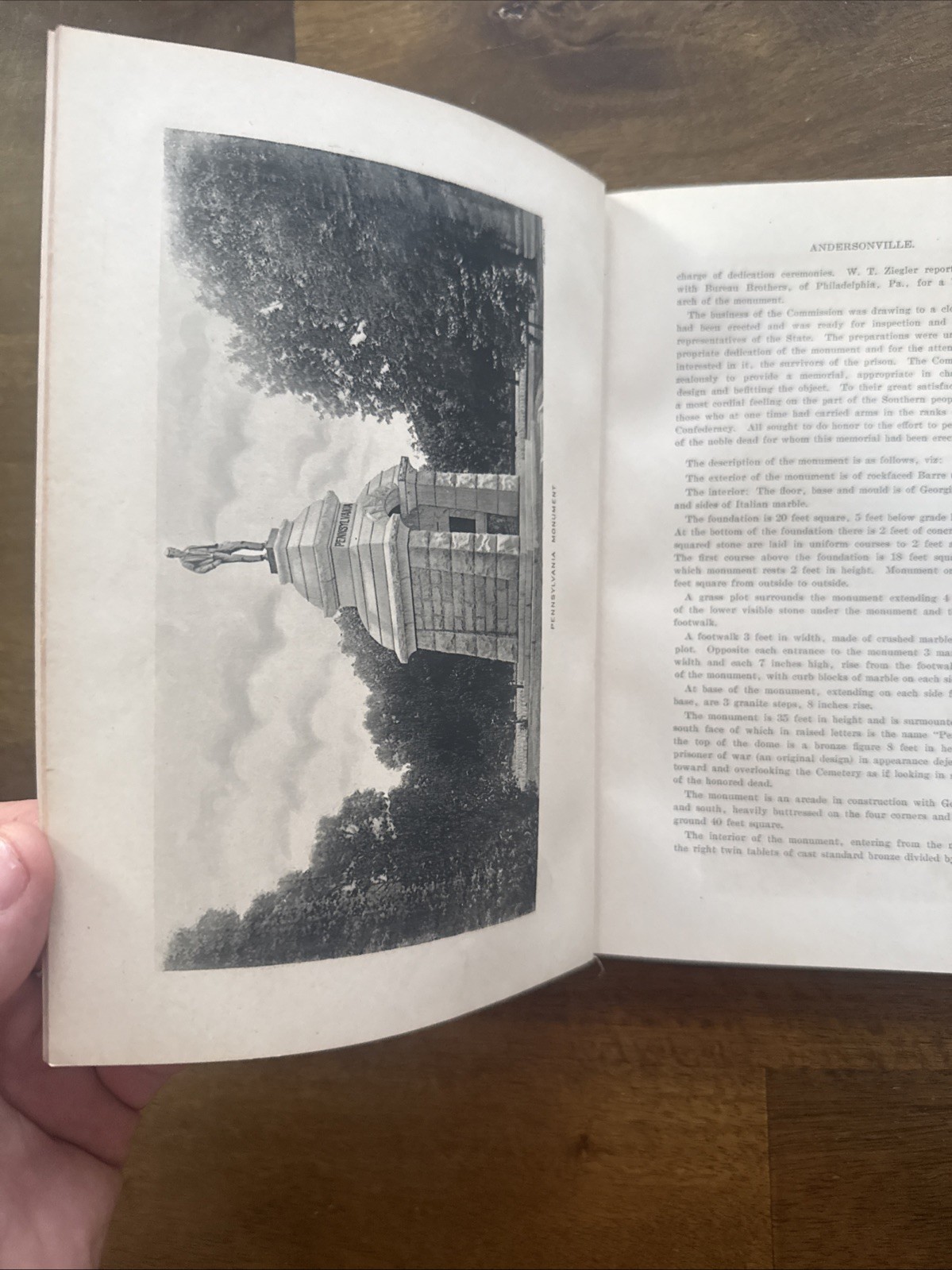 James D WALKER / Pennsylvania at Andersonville Georgia Ceremonies 1st ed 1909