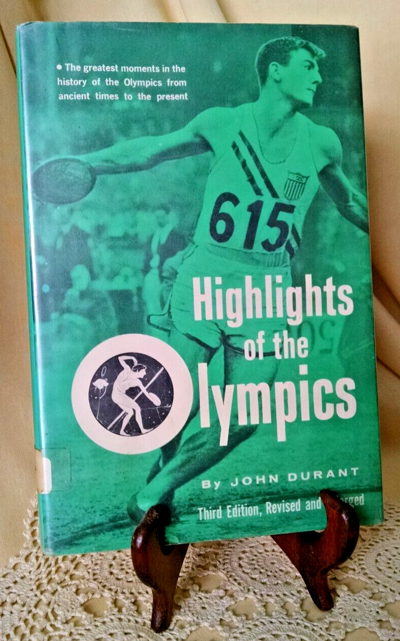 Highlights of the Olympics John Durant HC/DJ Hastings House 1969 3rd Rev Ex Lib