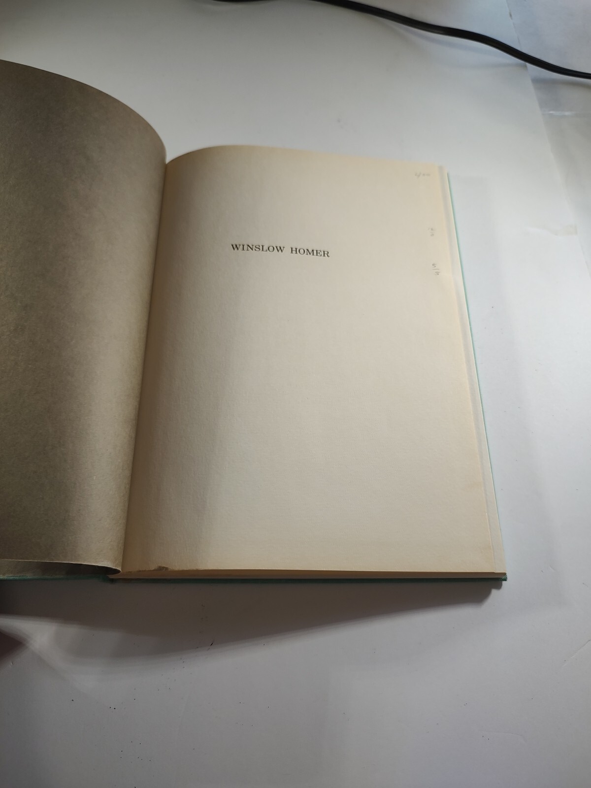 The Great American Artist Series Winslow Homer Biography 1959 Hardcover