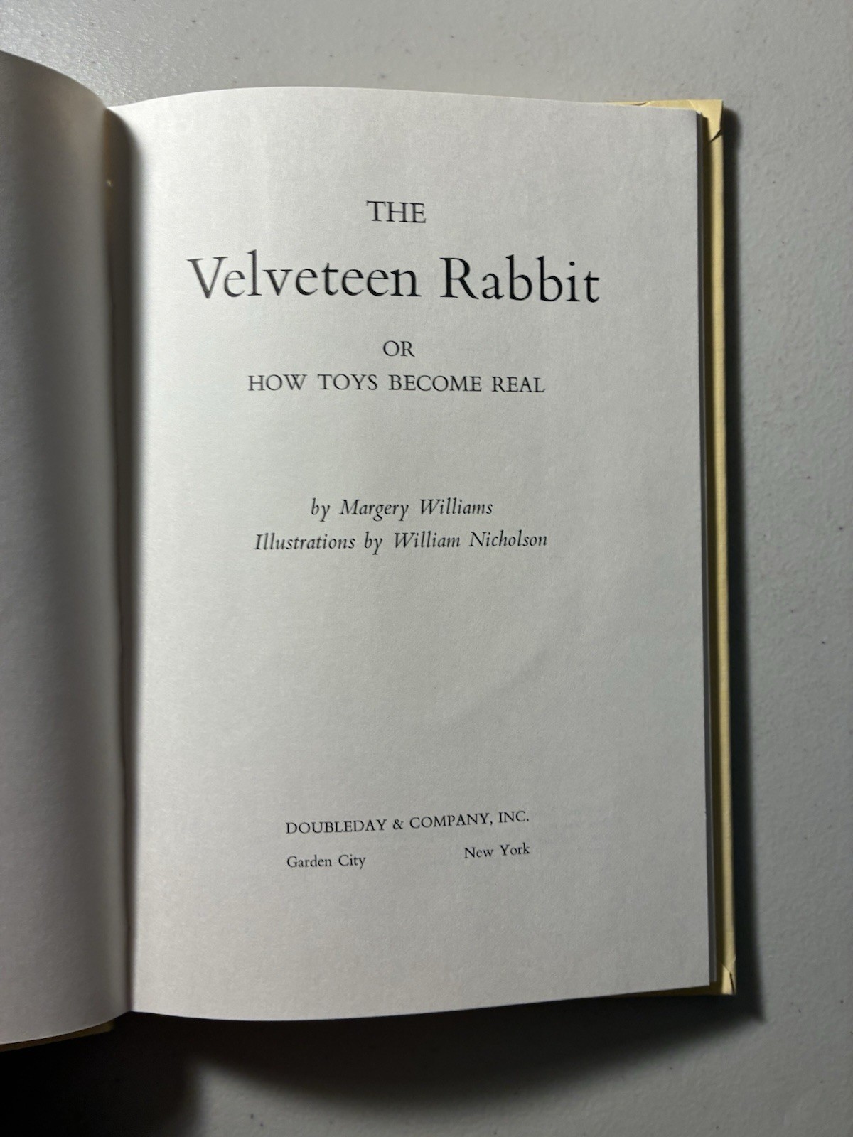 The Velveteen Rabbit by Margery Williams 1st Edition 15th Printing VGC