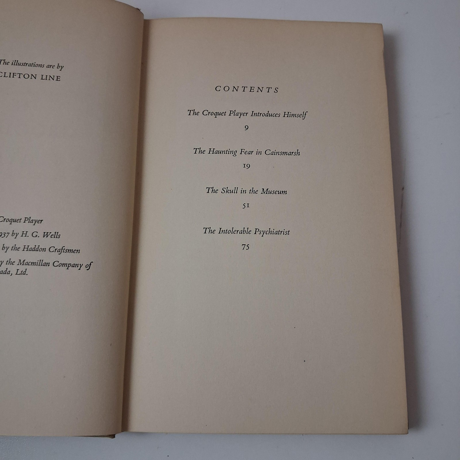 Vintage 1937 The Croquet Player H.G. Wells First American Edition HC Book