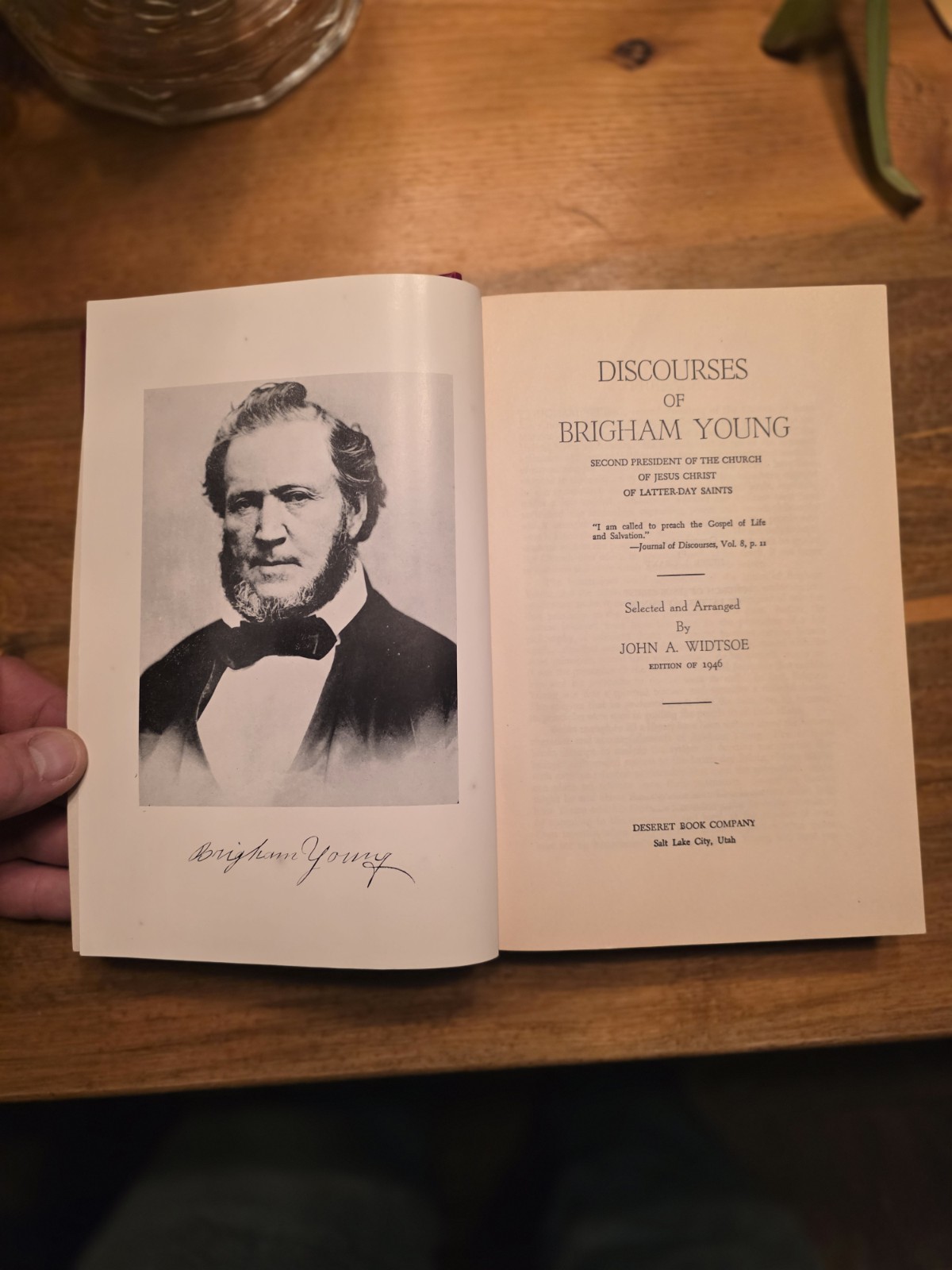 Brigham Young Discourses John A. Widtsoe Hardcover Deseret Book 1946