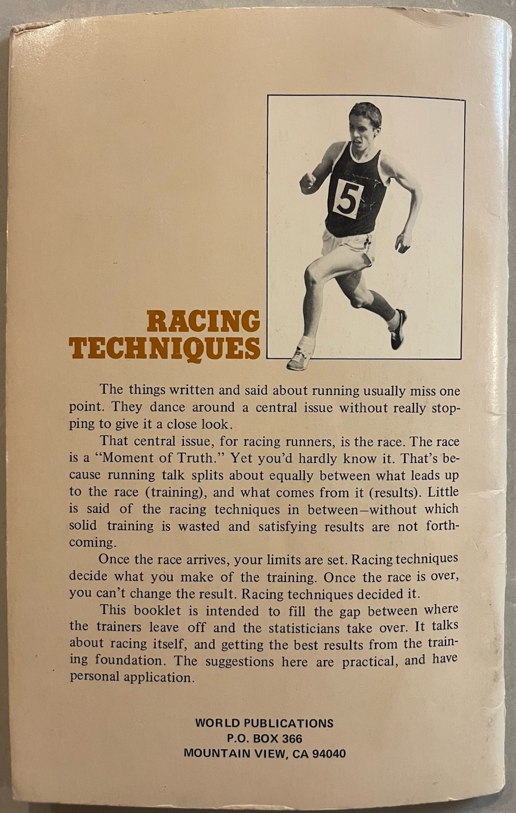 Racing Techniques Runners World Booklet #13
