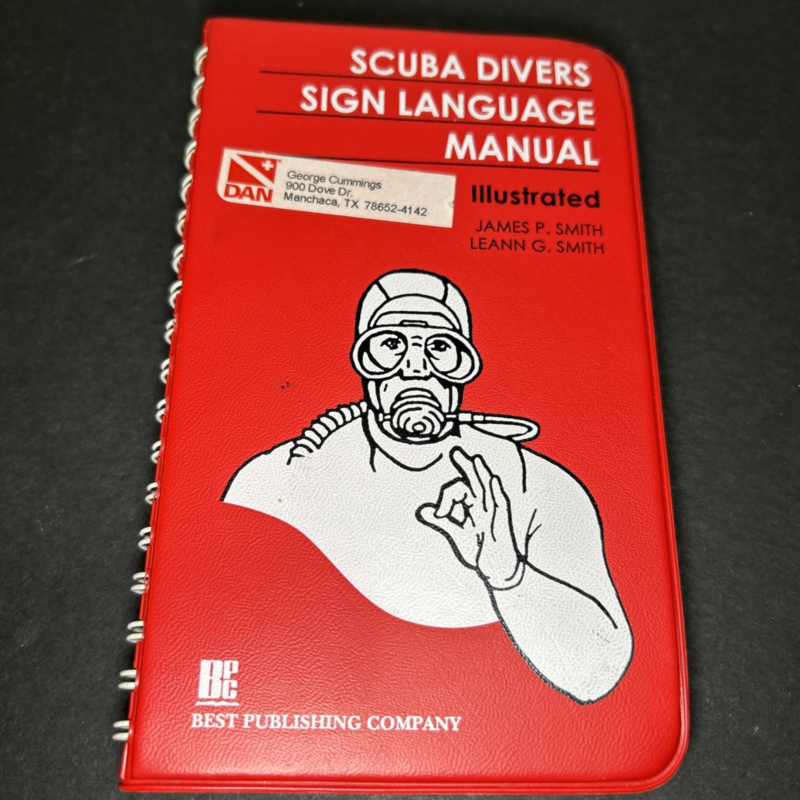 Scuba Divers Sign Language Manual by James P. and Leann G. Smith VTG 1994