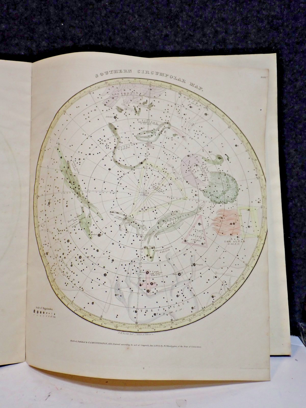 1833 Burritt Celestial Atlas Geography of the Heavens 1st Edition 7 Star Maps
