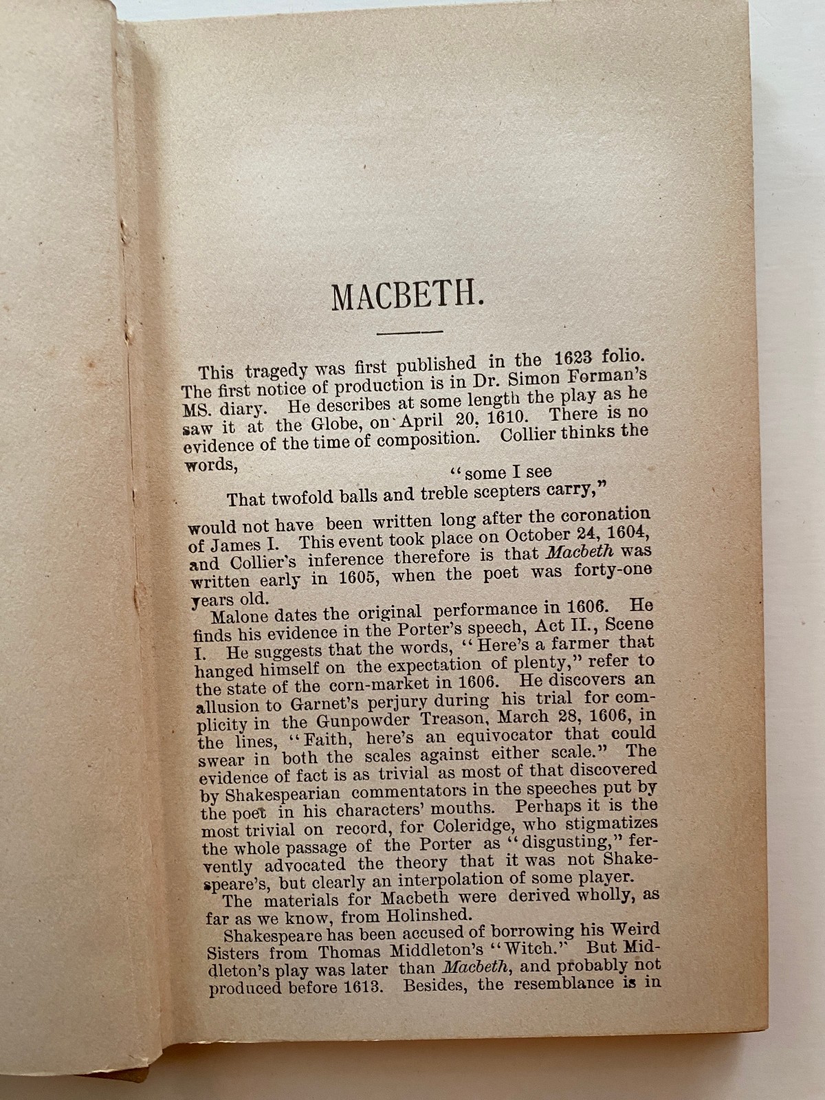 Macbeth Shakespeare edited Clark & Wright DECORATIVE GIFT BINDING 1890s Vintage